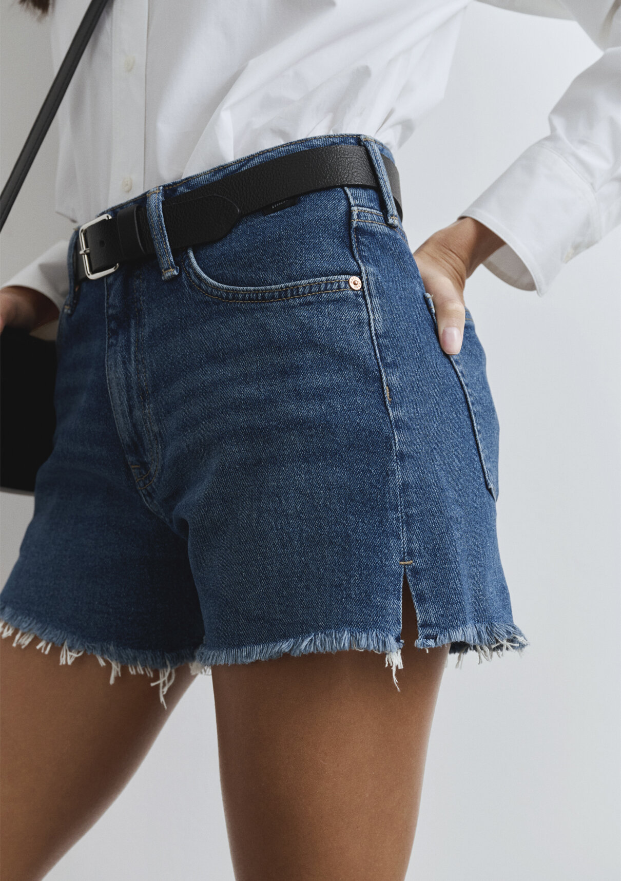 Mavi Heidi 90lar Indigo Mavisi Jean Şort görsel 8