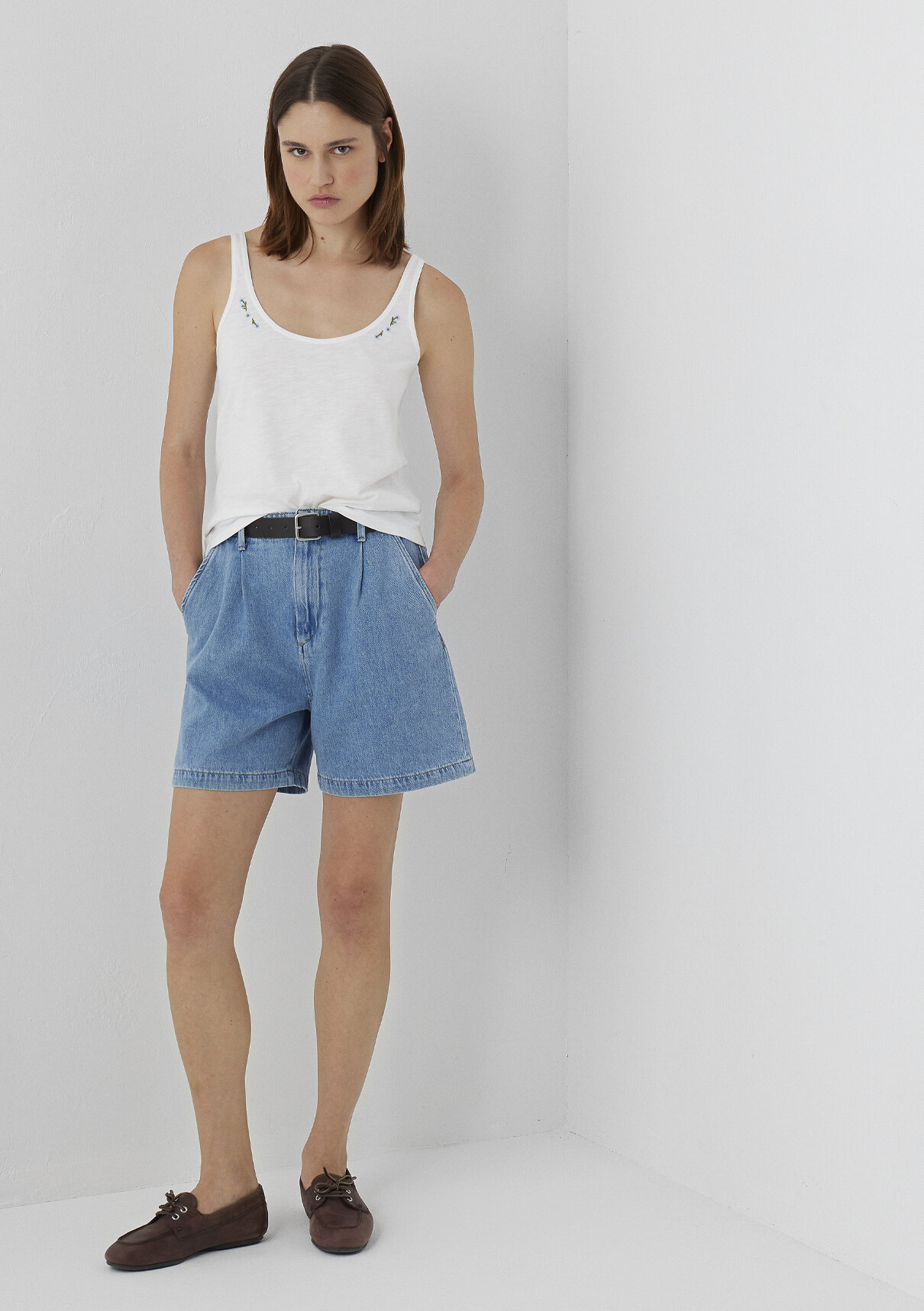 Mavi Mandy Maviterrenean Indigo Mavisi Jean Şort görsel 2
