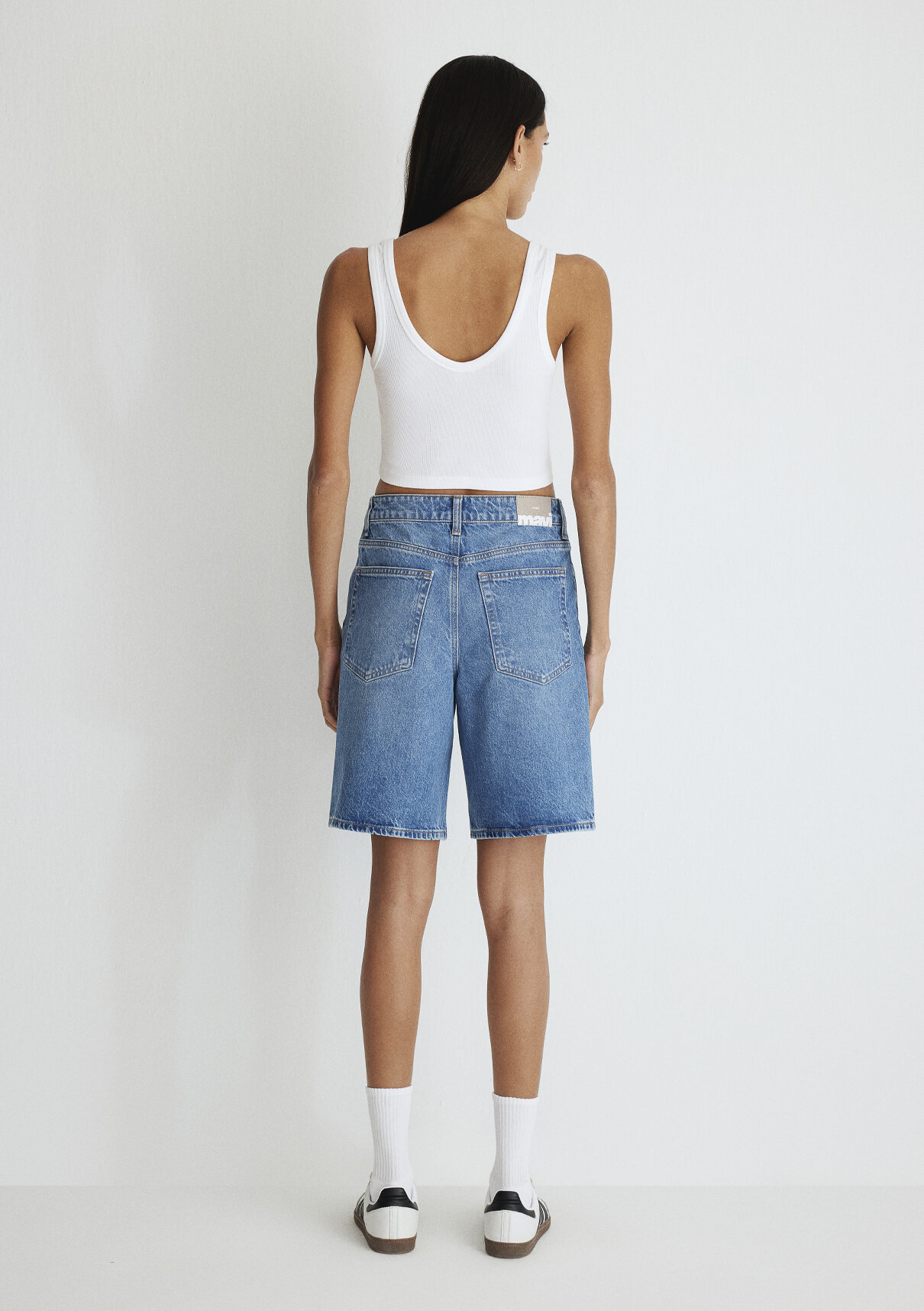 Mavi Real Blue Indigo Mavisi Jean Şort görsel 6