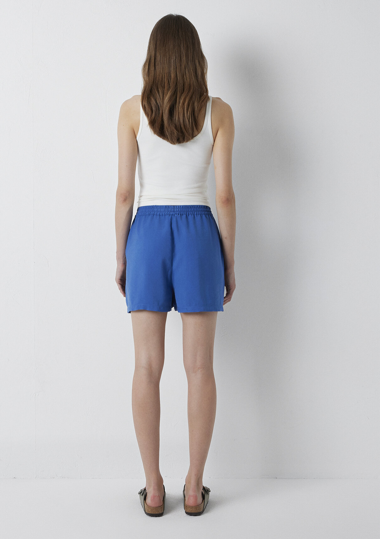 Mavi Modal (Tencel™) Karışımlı Mavi Şort görsel 5