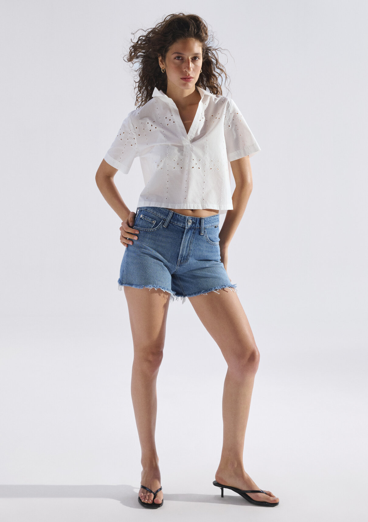 Mavi TAYLOR SHORT Classic Denim Koyu Mavi Jean Şort