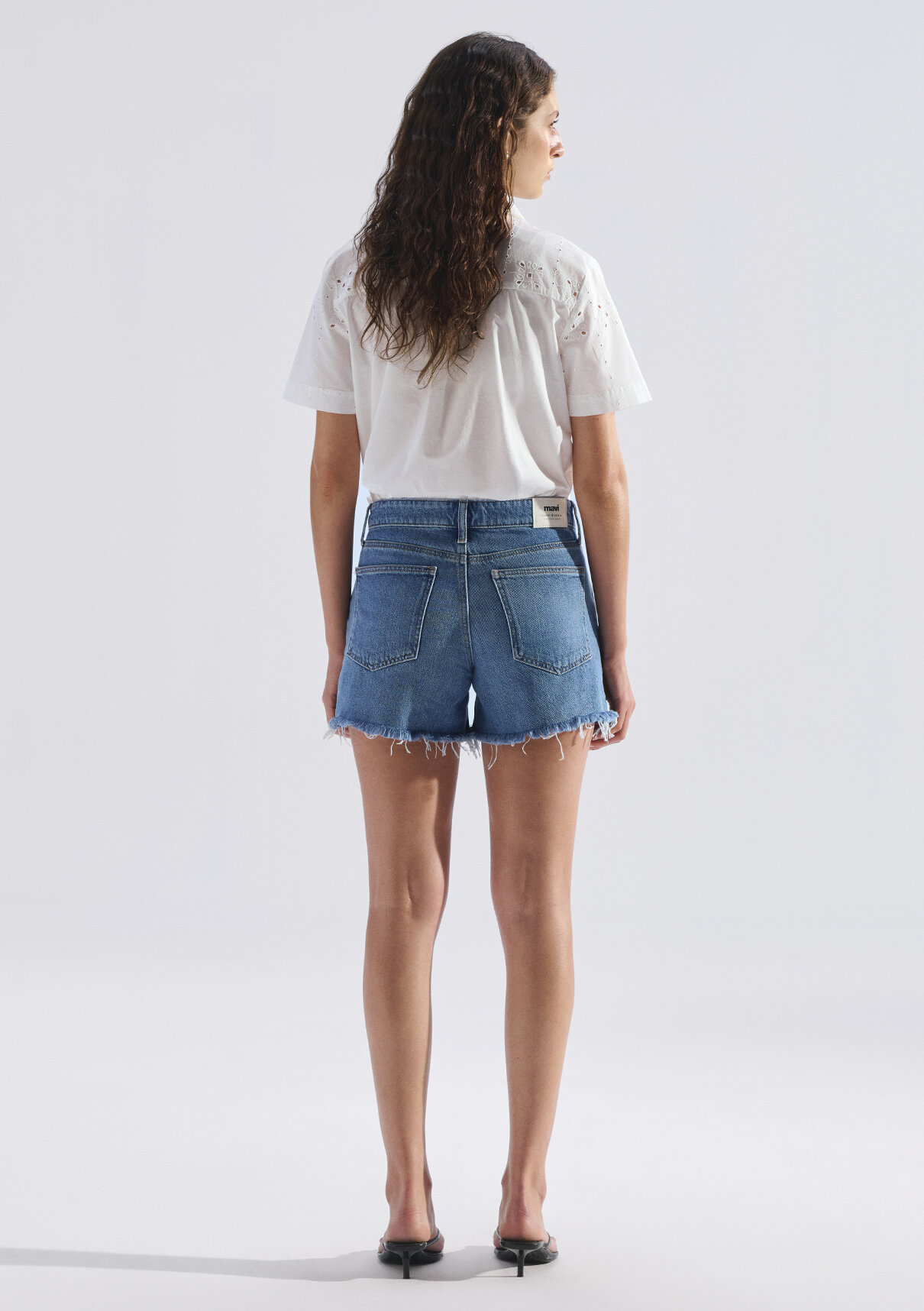 Mavi TAYLOR SHORT Classic Denim Koyu Mavi Jean Şort görsel 5