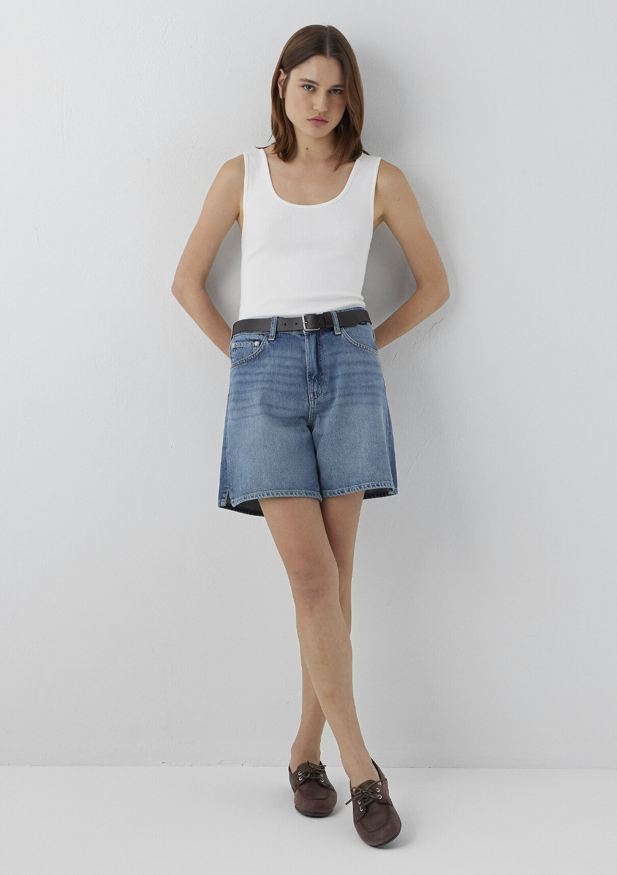 Mavi SIENA SHORT Classic Denim Vintage Indigo Mavisi Jean Şort görsel 3