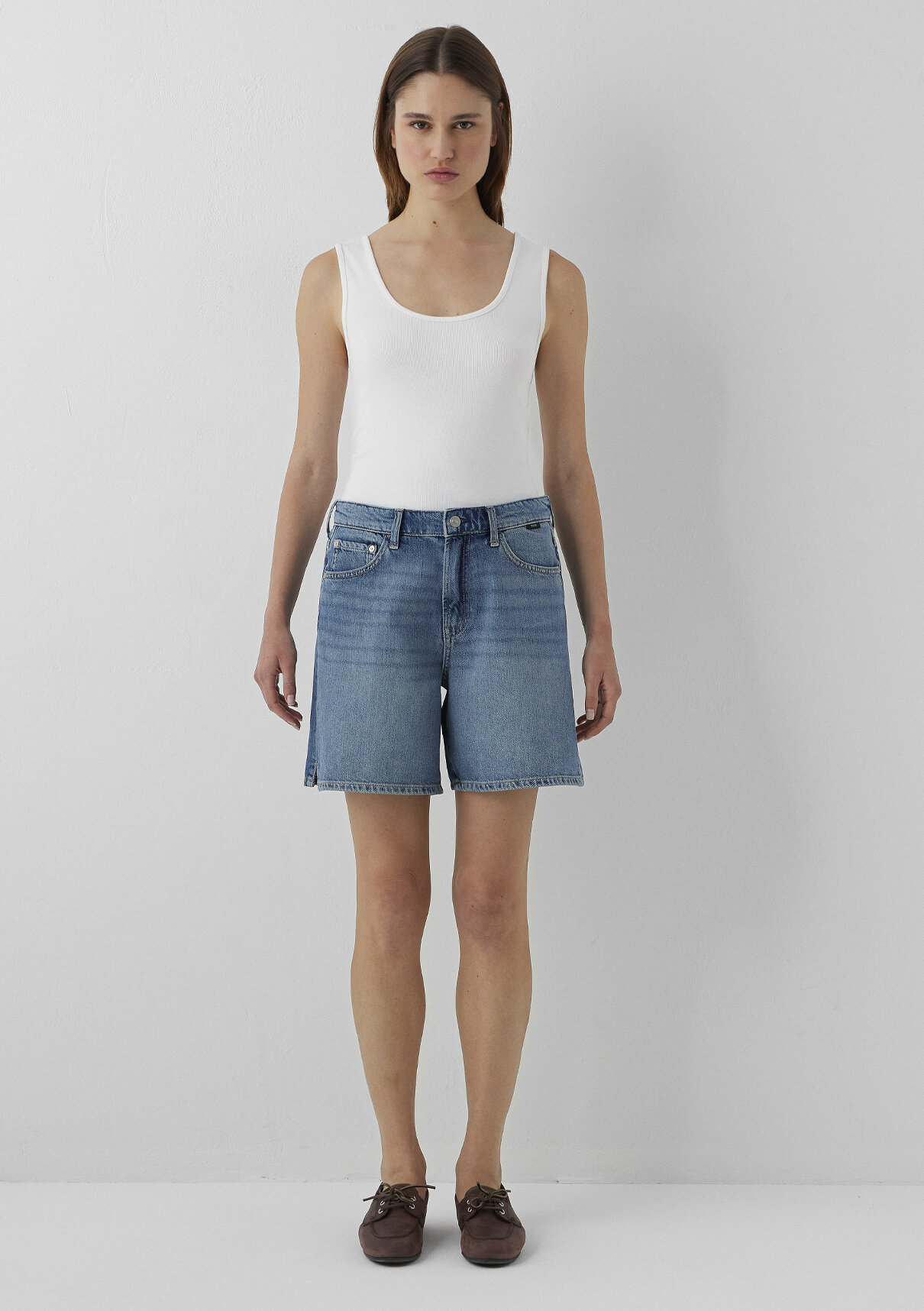 Mavi SIENA SHORT Classic Denim Vintage Indigo Mavisi Jean Şort görsel 4