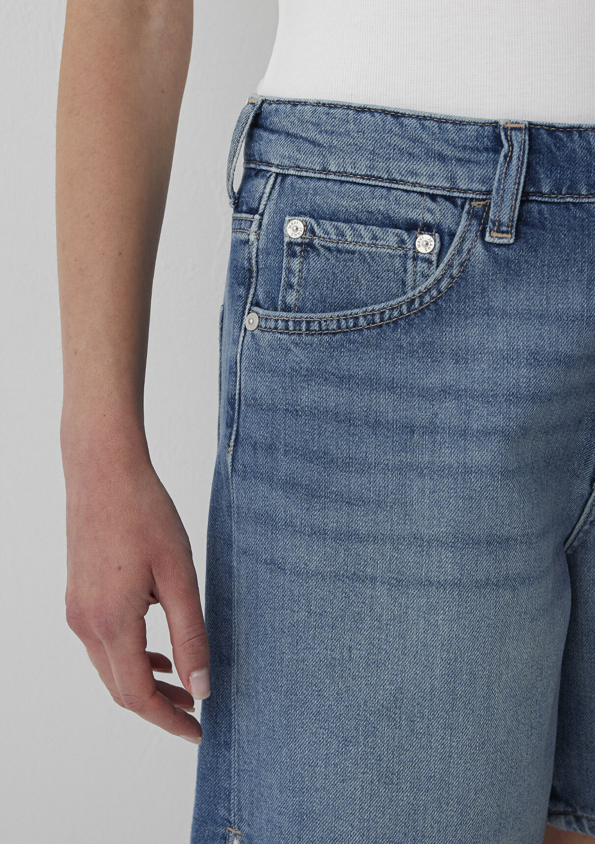 Mavi SIENA SHORT Classic Denim Vintage Indigo Mavisi Jean Şort görsel 7