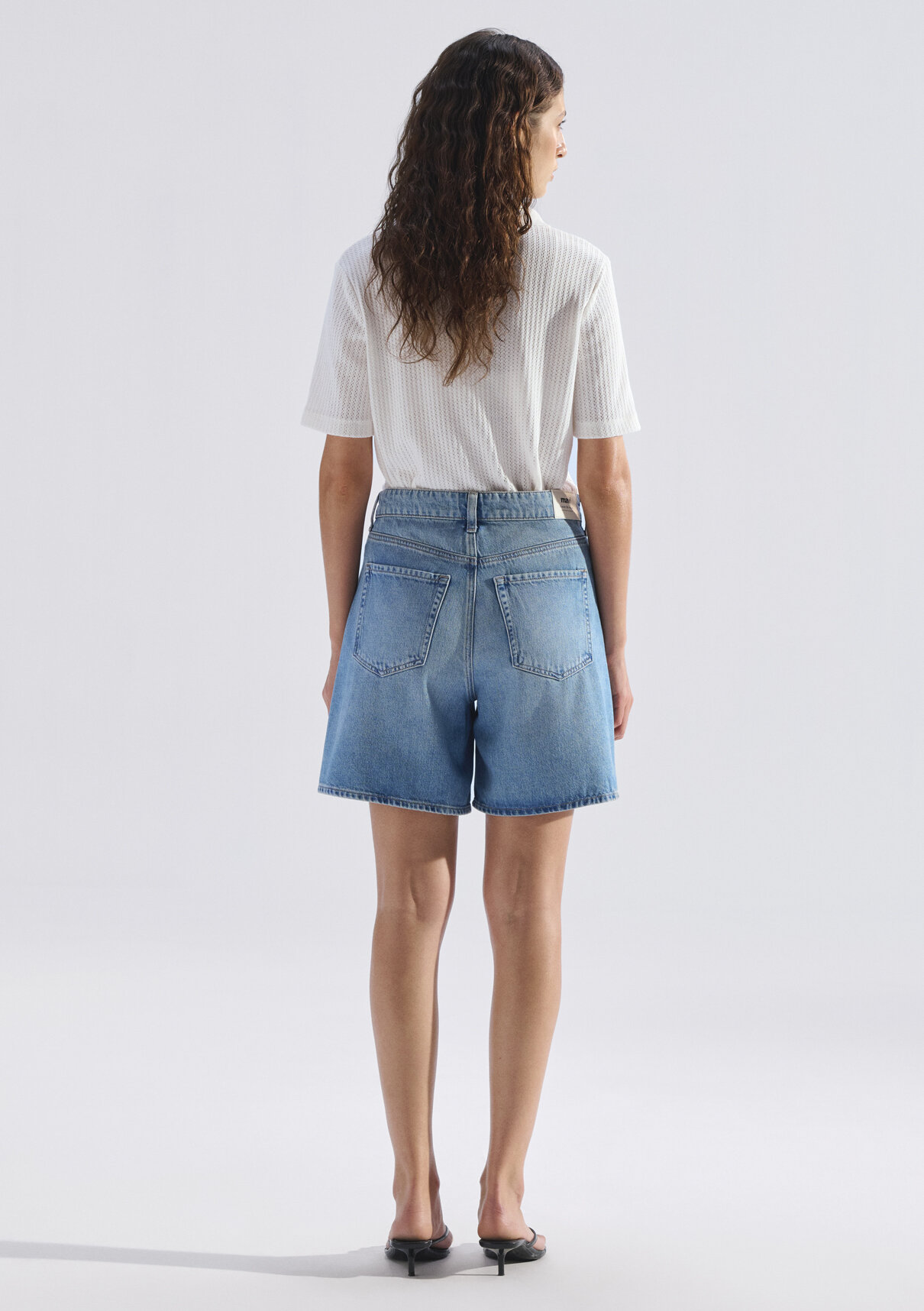 Mavi SIENA SHORT Classic Denim Vintage Açık Mavi Jean Şort görsel 5