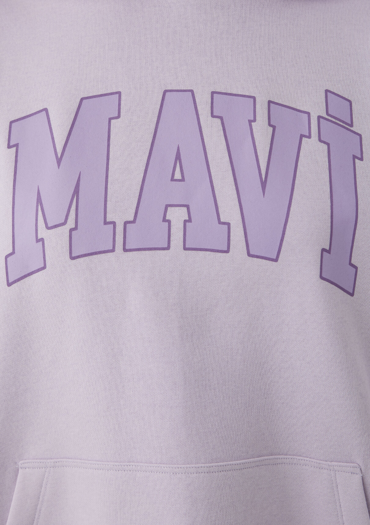Mavi Logo Baskılı Kapüşonlu Lila Sweatshirt görsel 7