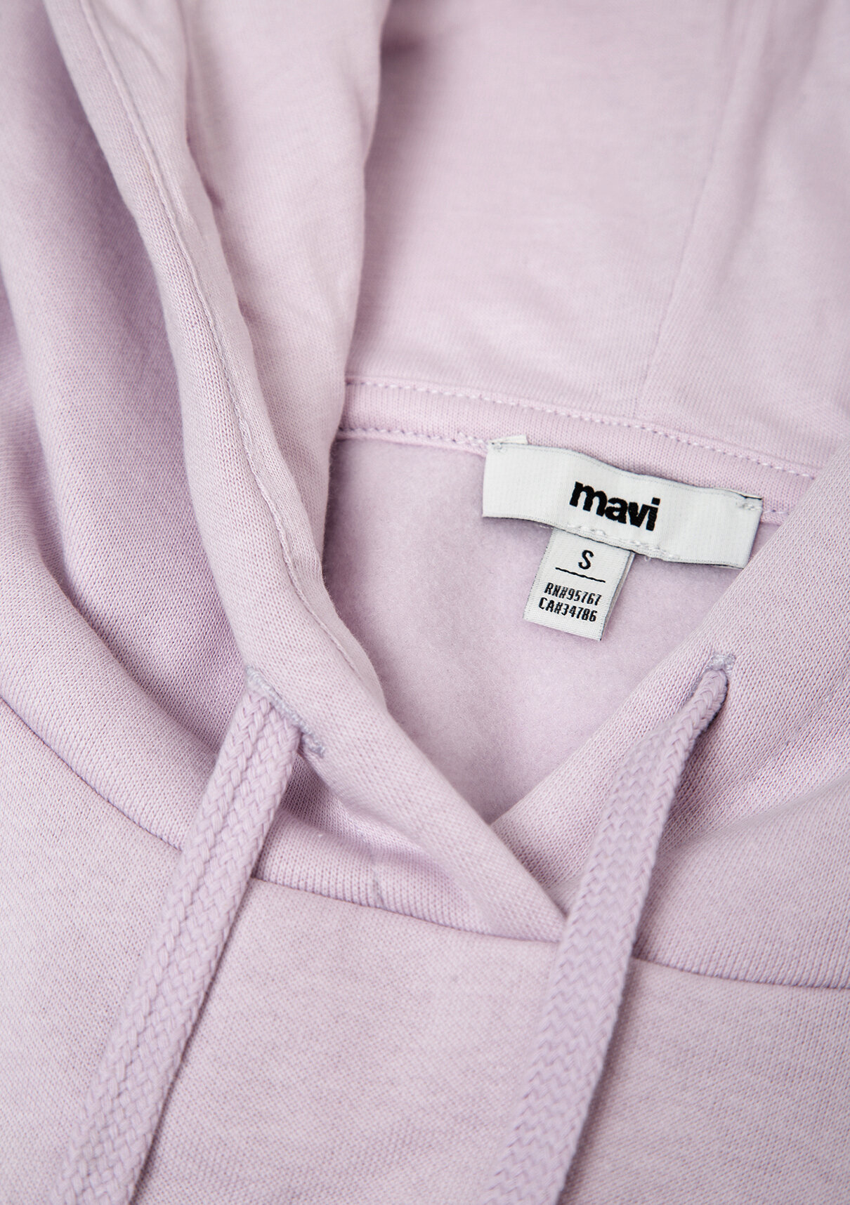 Mavi Logo Baskılı Kapüşonlu Lila Sweatshirt görsel 8