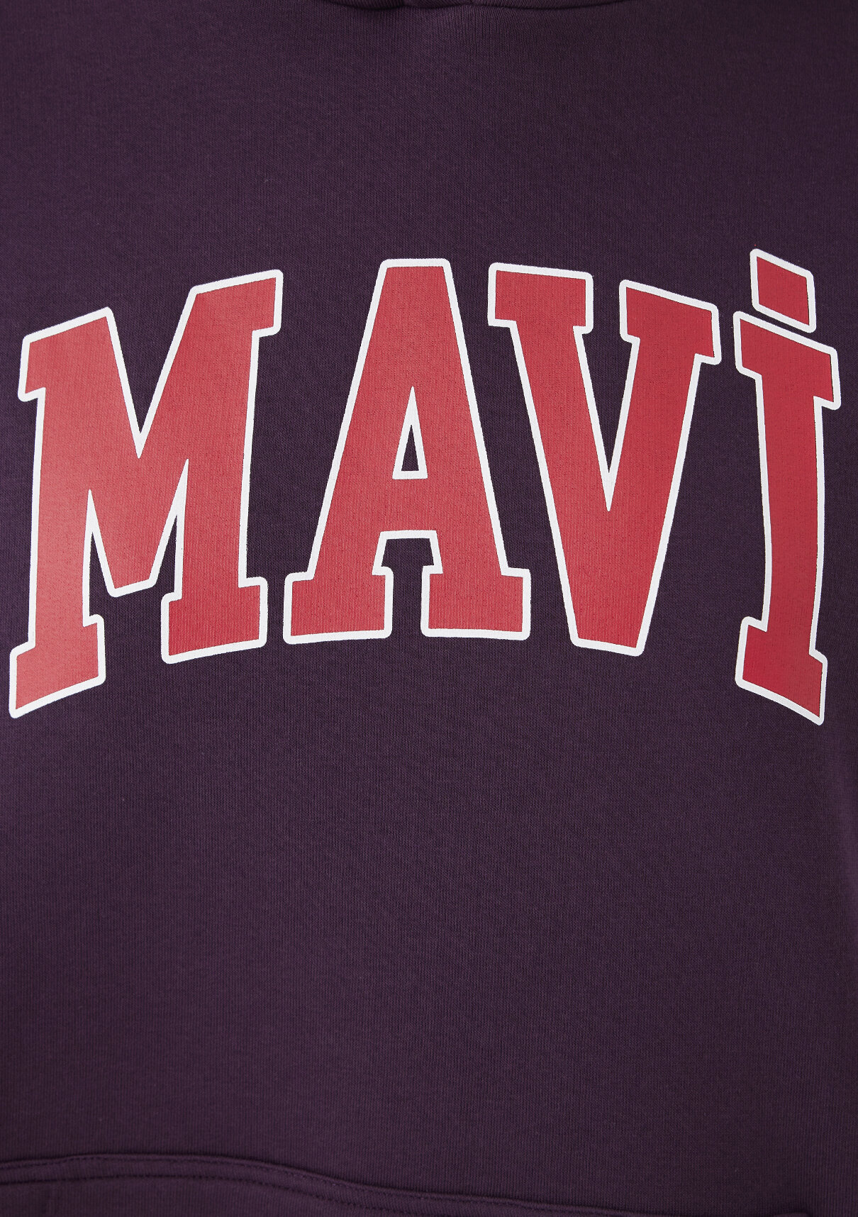Mavi Logo Baskılı Kapüşonlu Mor Sweatshirt görsel 7