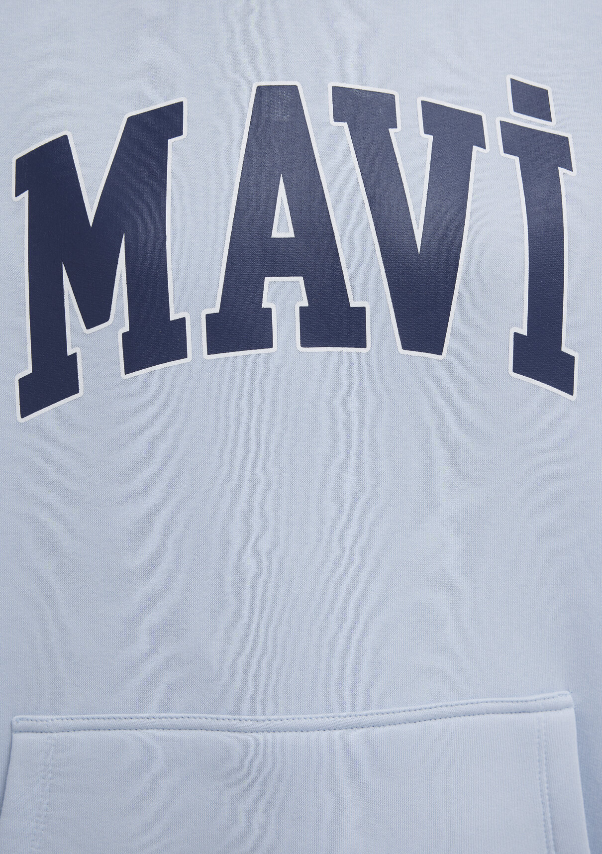 Mavi Logo Baskılı Kapüşonlu Mavi Sweatshirt görsel 8