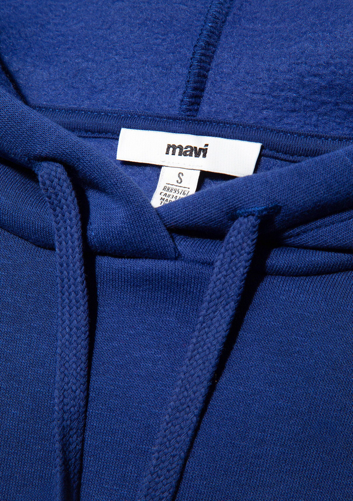 Mavi Logo Baskılı Kapüşonlu Lacivert Sweatshirt görsel 8