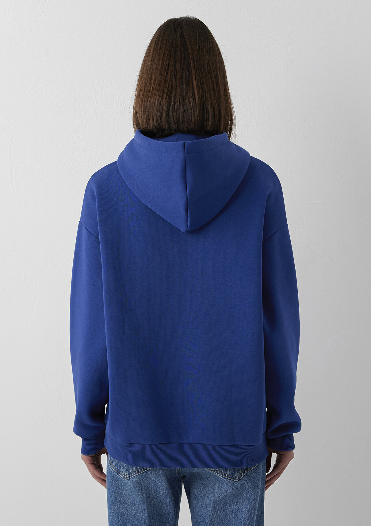 Mavi Logo Baskılı Kapüşonlu Lacivert Sweatshirt görsel 5