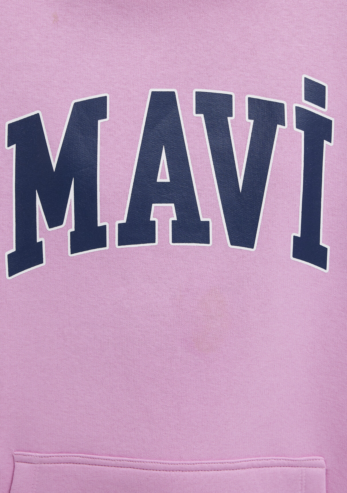 Mavi Logo Baskılı Kapüşonlu Pembe Sweatshirt görsel 7