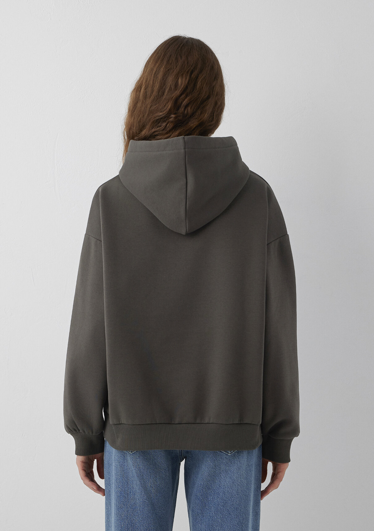 Mavi Logo Baskılı Kapüşonlu Haki Sweatshirt görsel 5