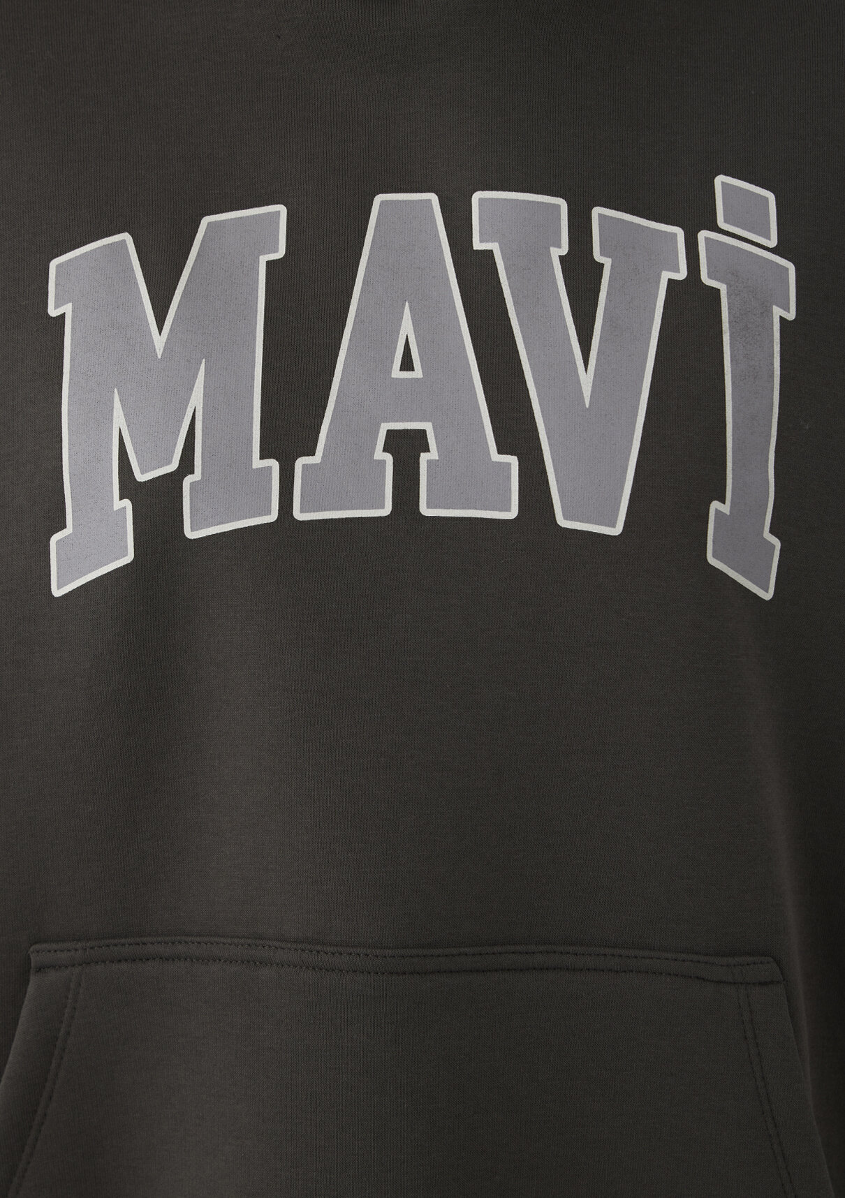 Mavi Logo Baskılı Kapüşonlu Haki Sweatshirt görsel 7