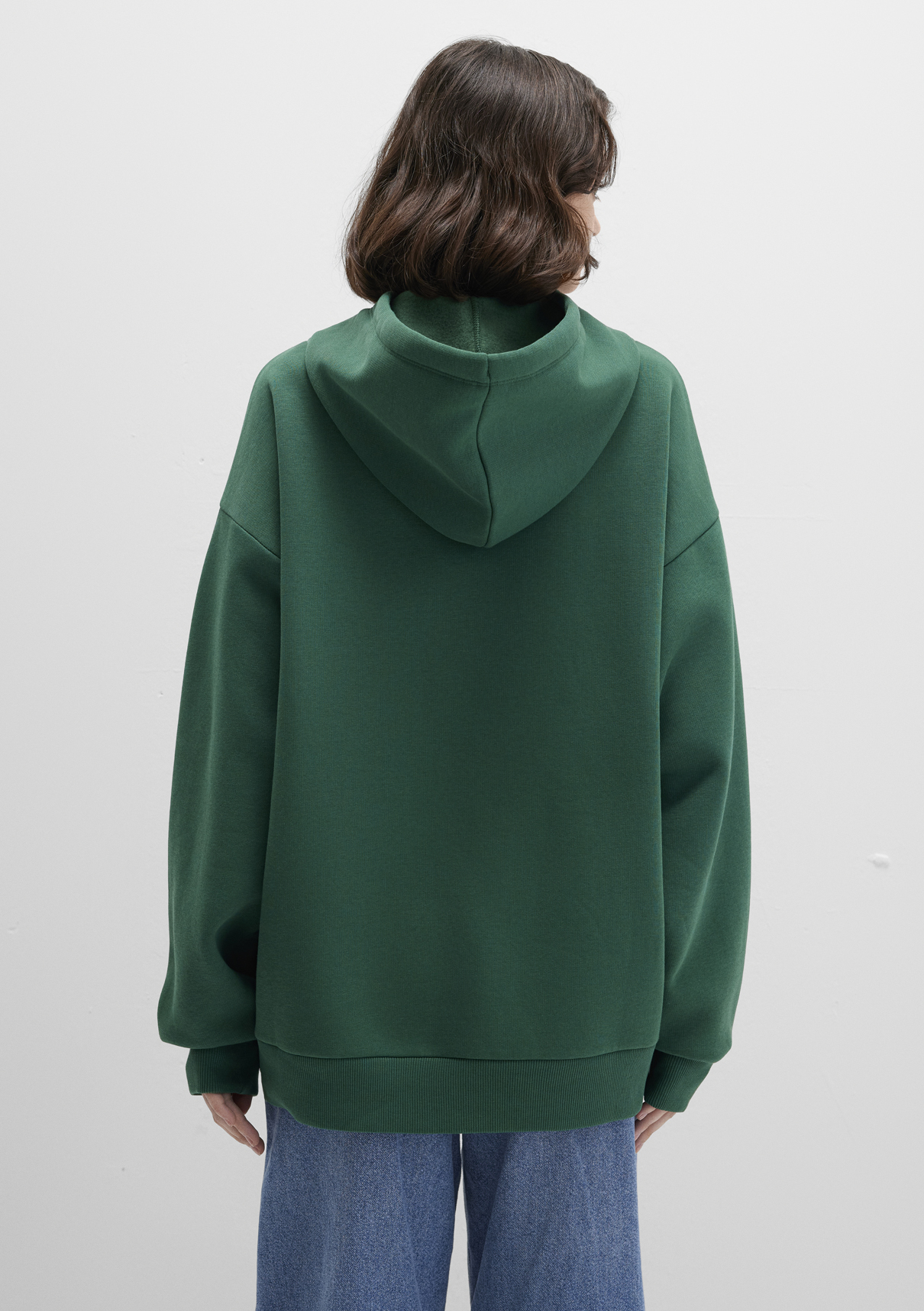 Mavi Logo Baskılı Kapüşonlu Yeşil Sweatshirt görsel 5