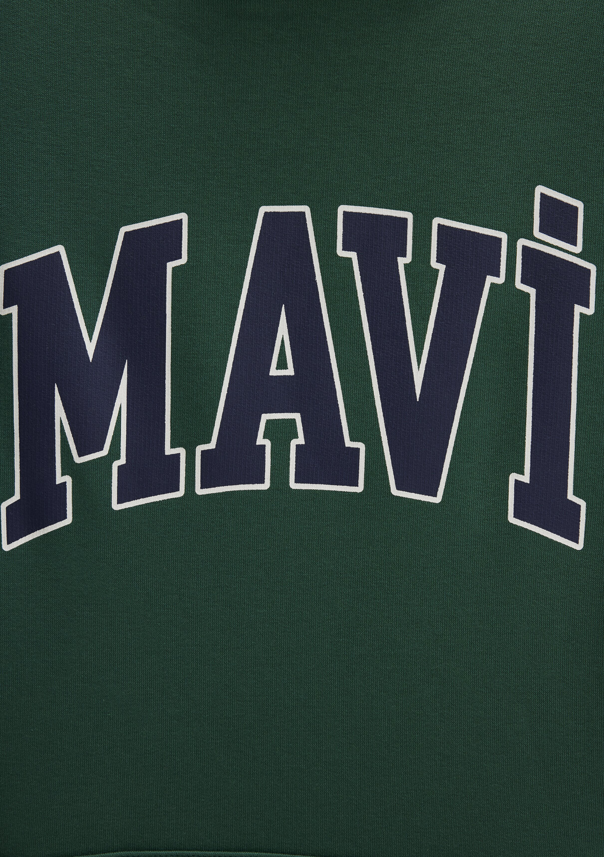 Mavi Logo Baskılı Kapüşonlu Yeşil Sweatshirt görsel 7