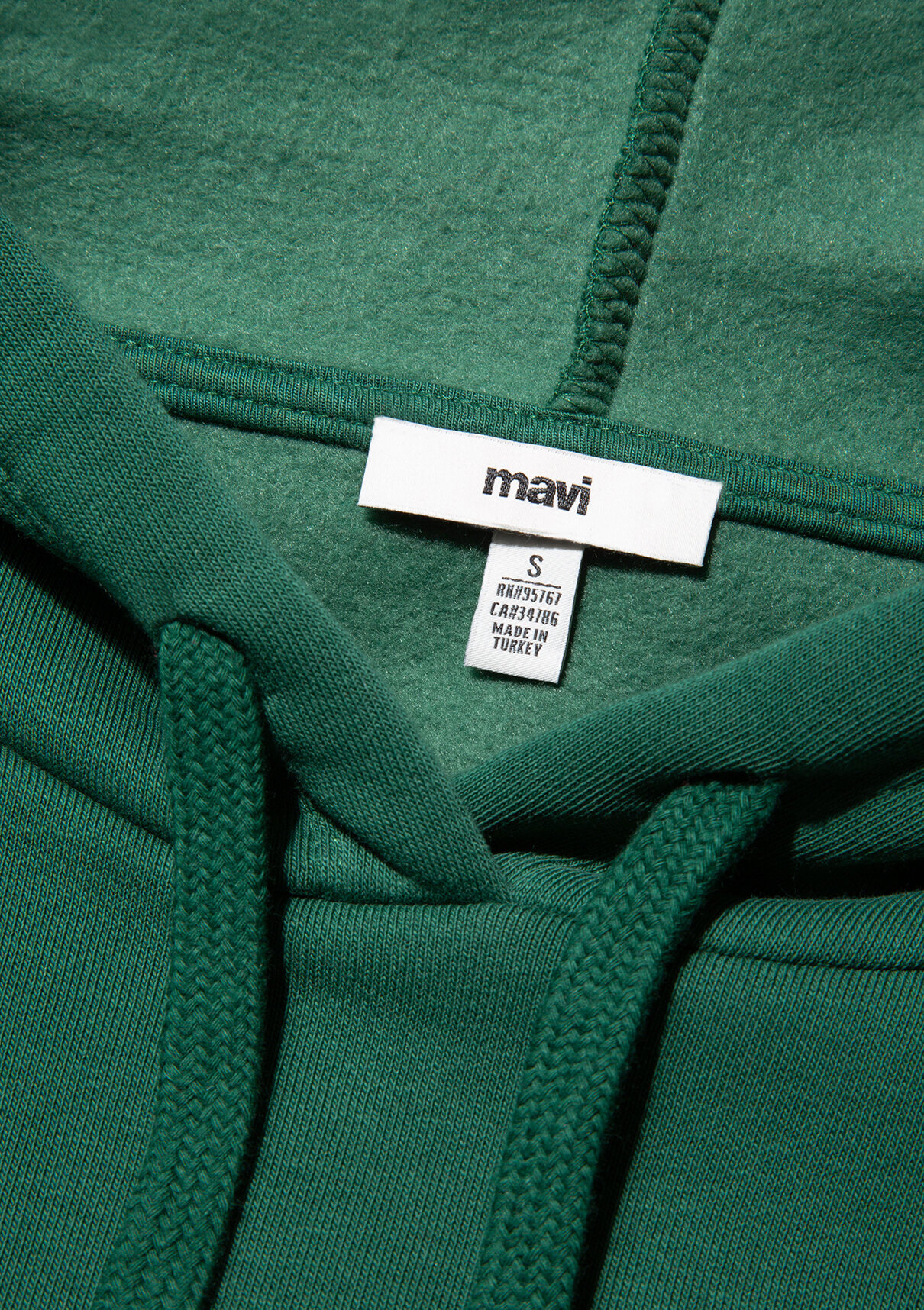 Mavi Logo Baskılı Kapüşonlu Yeşil Sweatshirt görsel 8