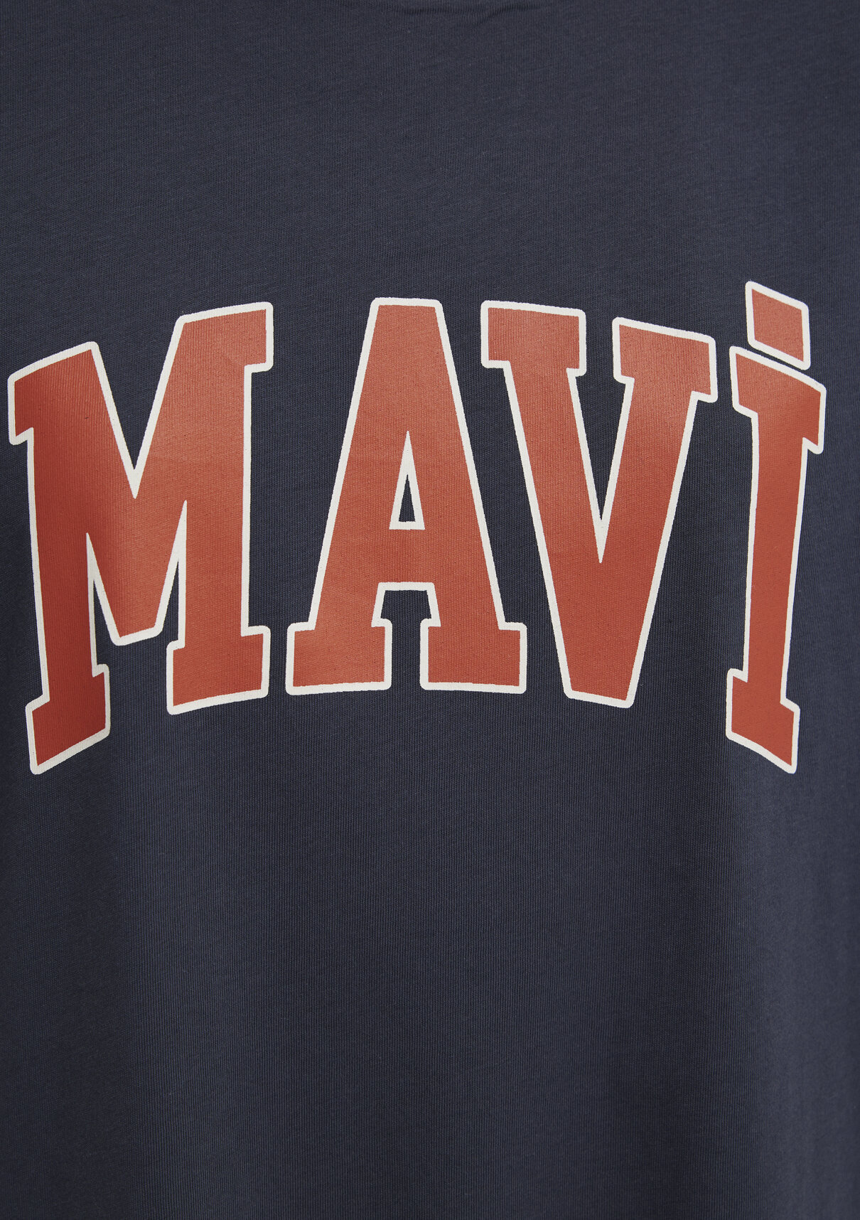 Mavi Logo Baskılı Antrasit Tişört görsel 7