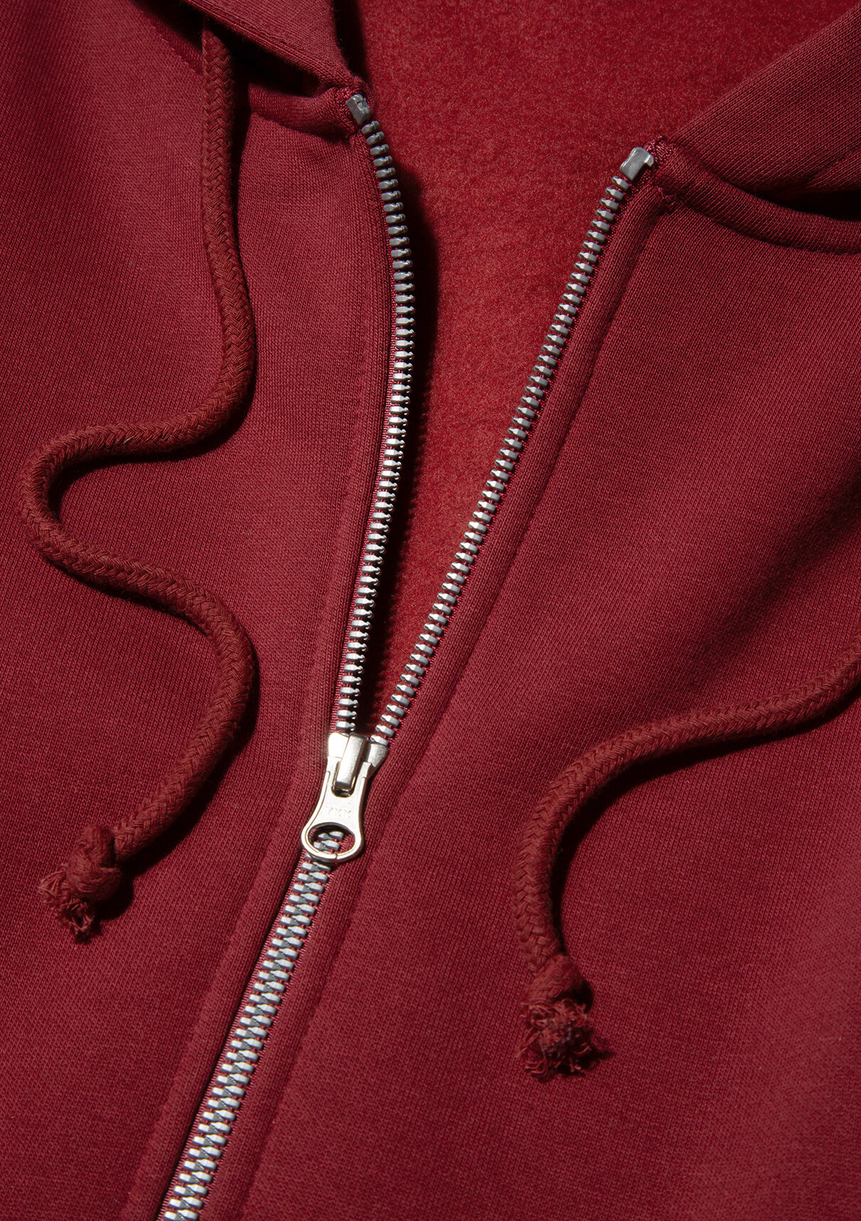 Mavi Kapüşonlu Fermuarlı Bordo Sweatshirt görsel 6