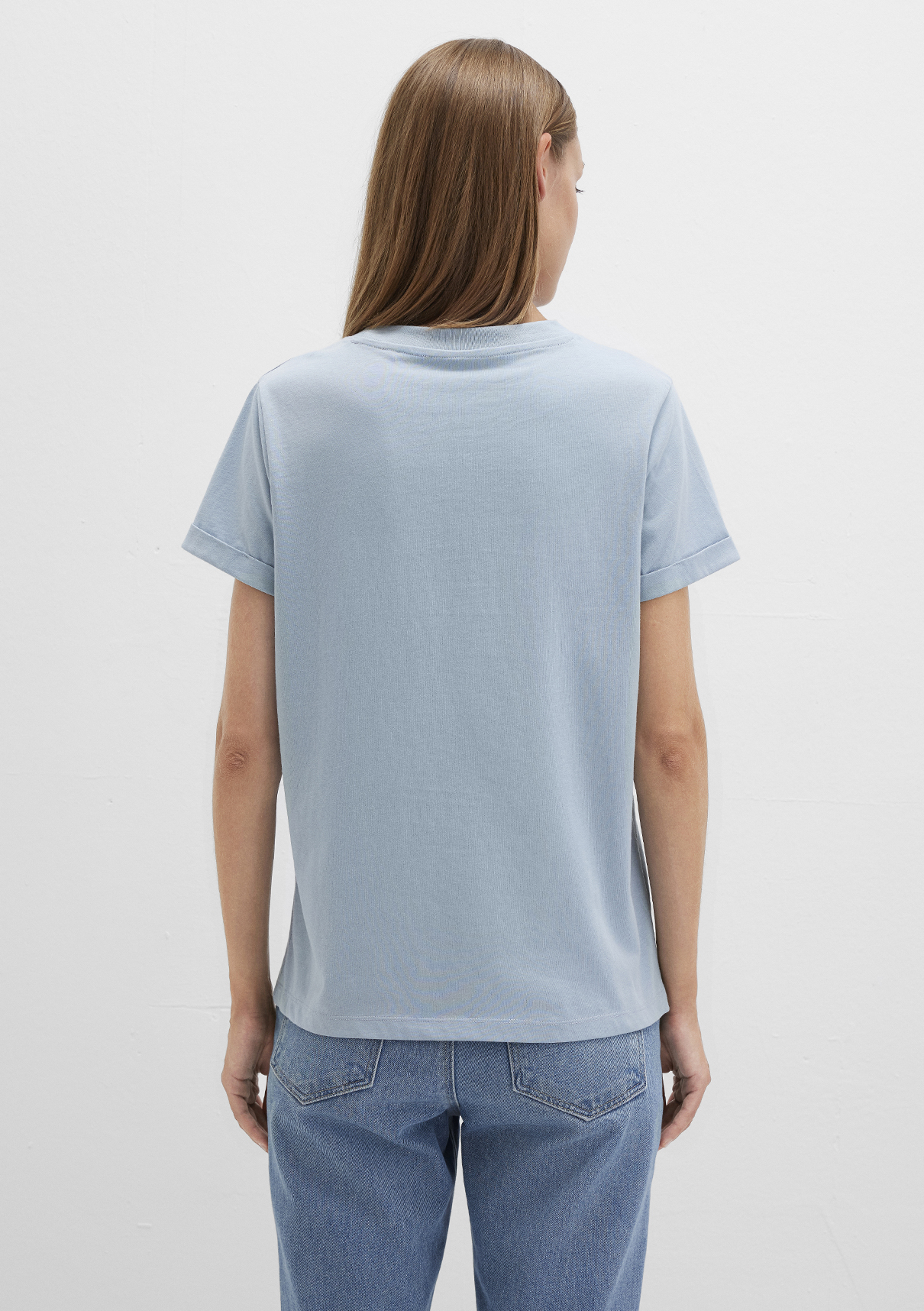 Mavi Denim Kız Baskılı Mavi İstanbul Tişört görsel 4