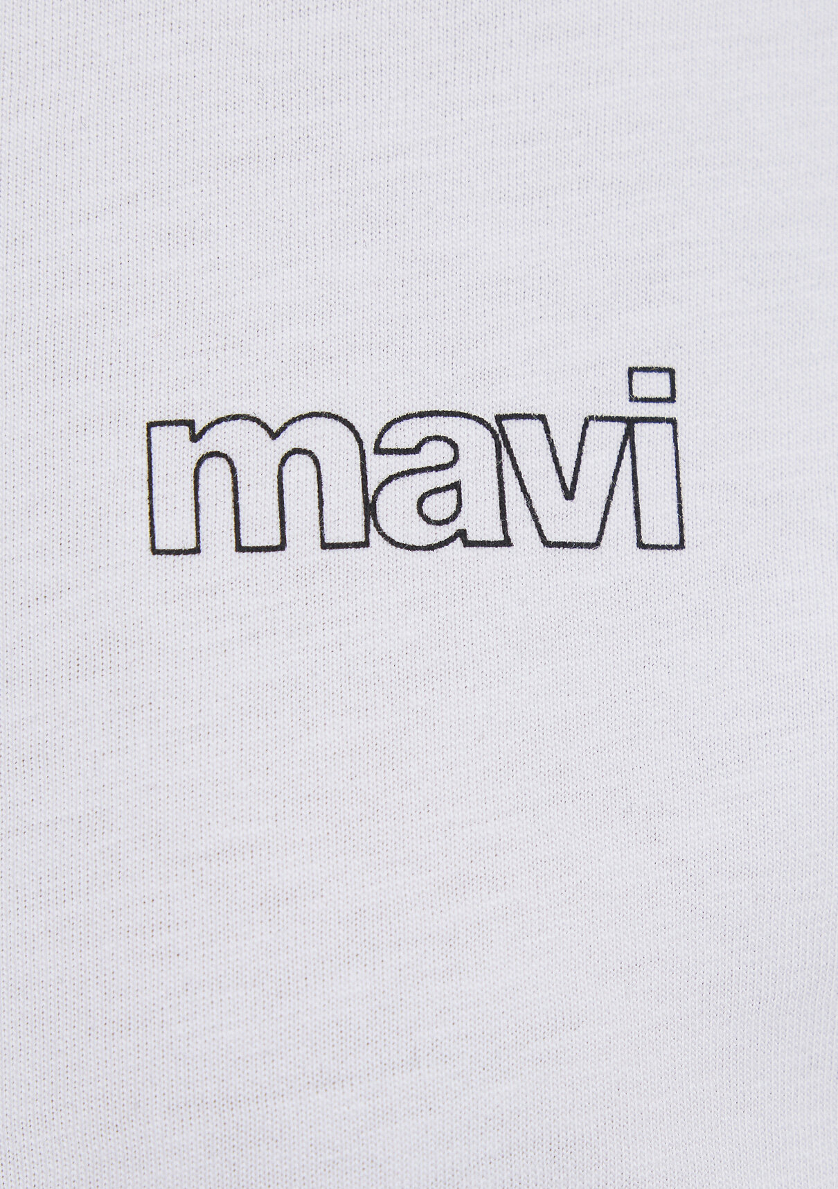 Mavi Logo Baskılı Beyaz Tişört görsel 8