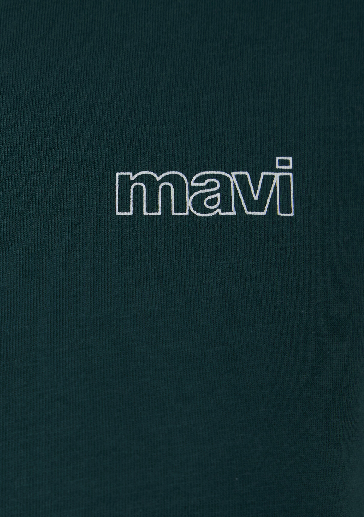 Mavi Logo Baskılı Yeşil Tişört görsel 6