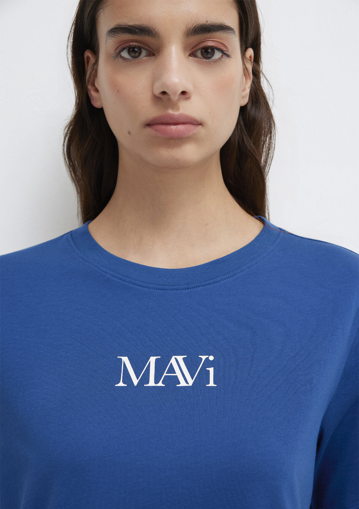 Mavi Logo Baskılı Lacivert Tişört görsel 6