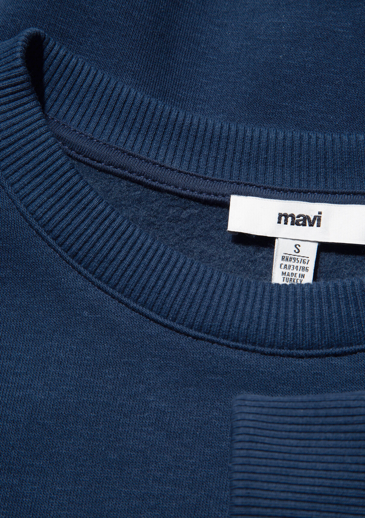 Mavi Logo Baskılı Lacivert Sweatshirt görsel 8