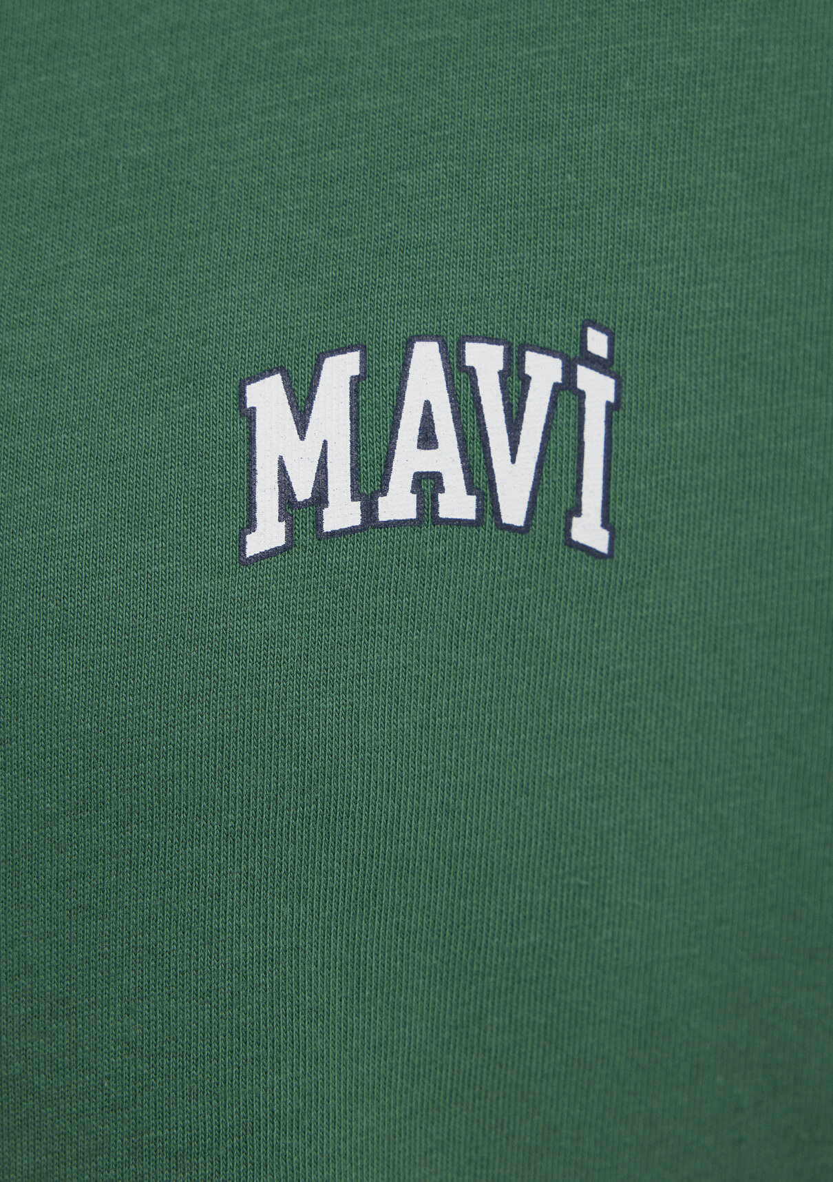 Mavi Logo Baskılı Yeşil Tişört görsel 7