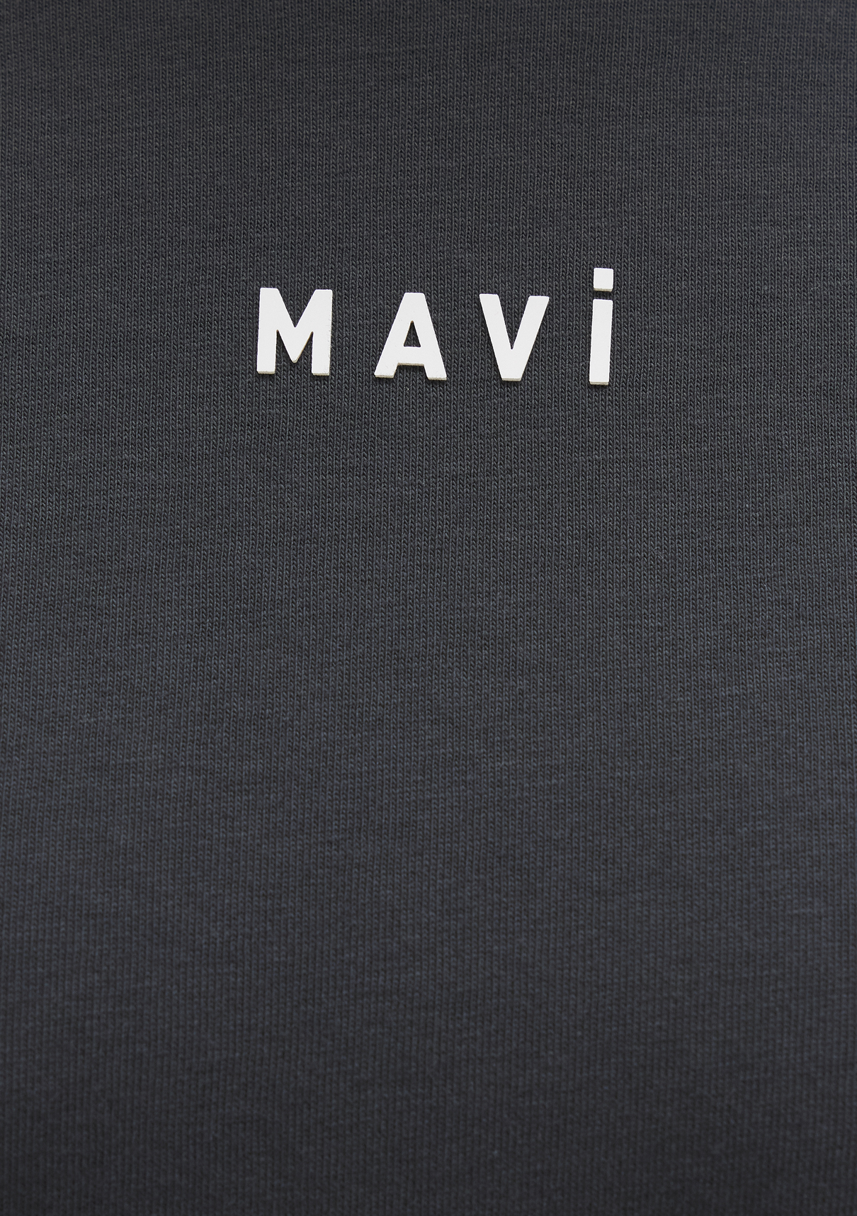 Mavi Logo Baskılı Antrasit Tişört görsel 6