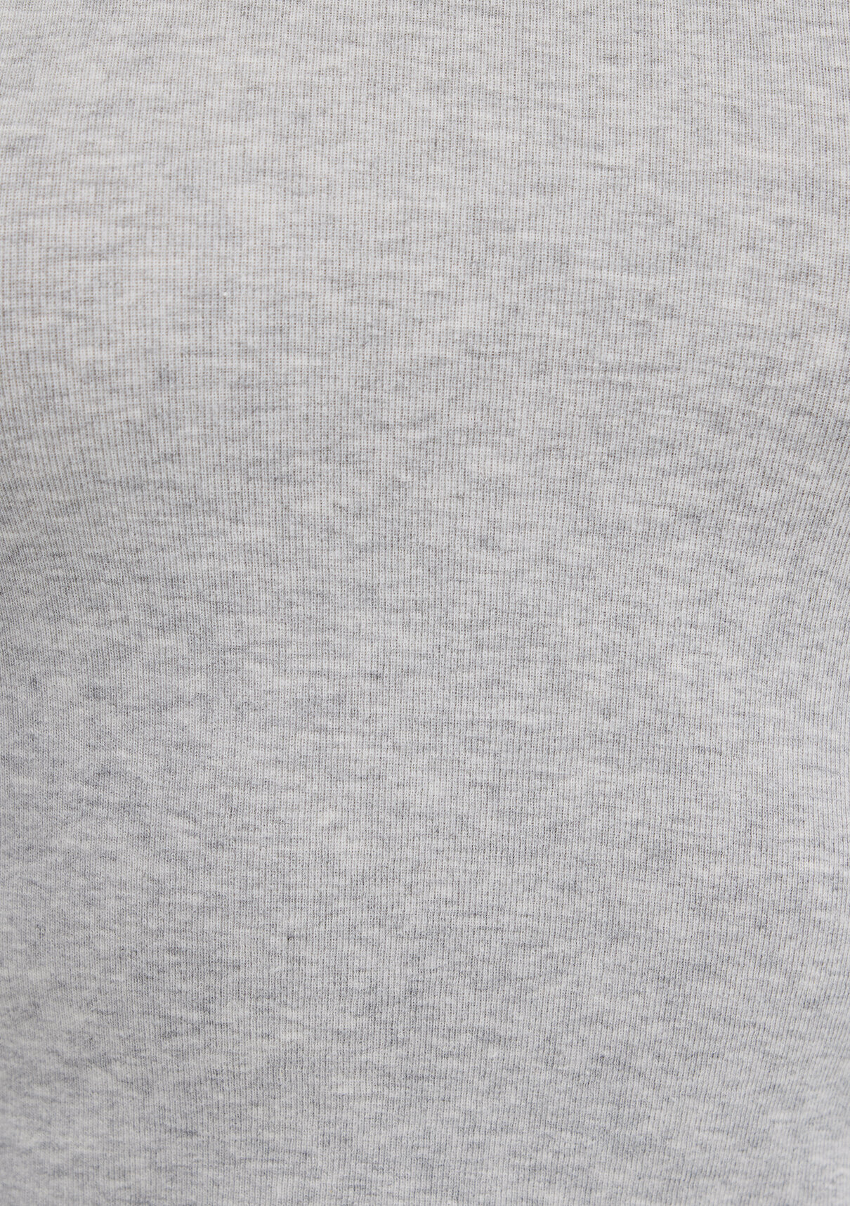 Mavi Uzun Kollu Gri Crop Basic Tişört görsel 8
