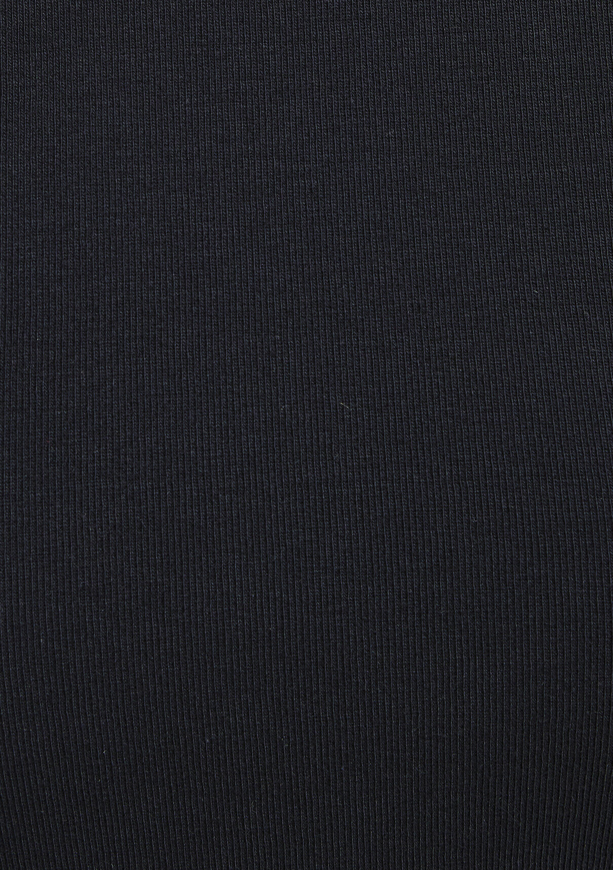 Mavi Uzun Kollu Siyah Crop Basic Tişört görsel 8