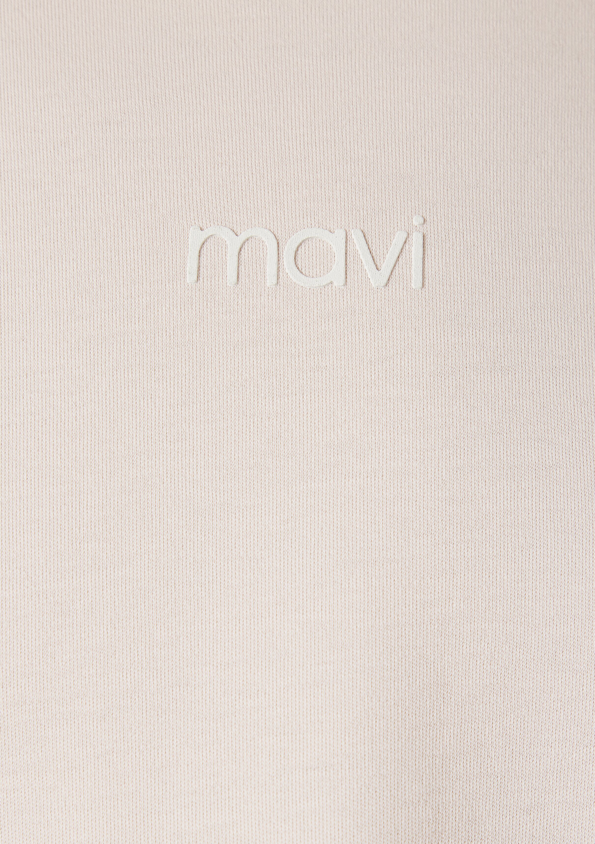 Mavi Logo Baskılı İnterlok Pembe Tişört görsel 8