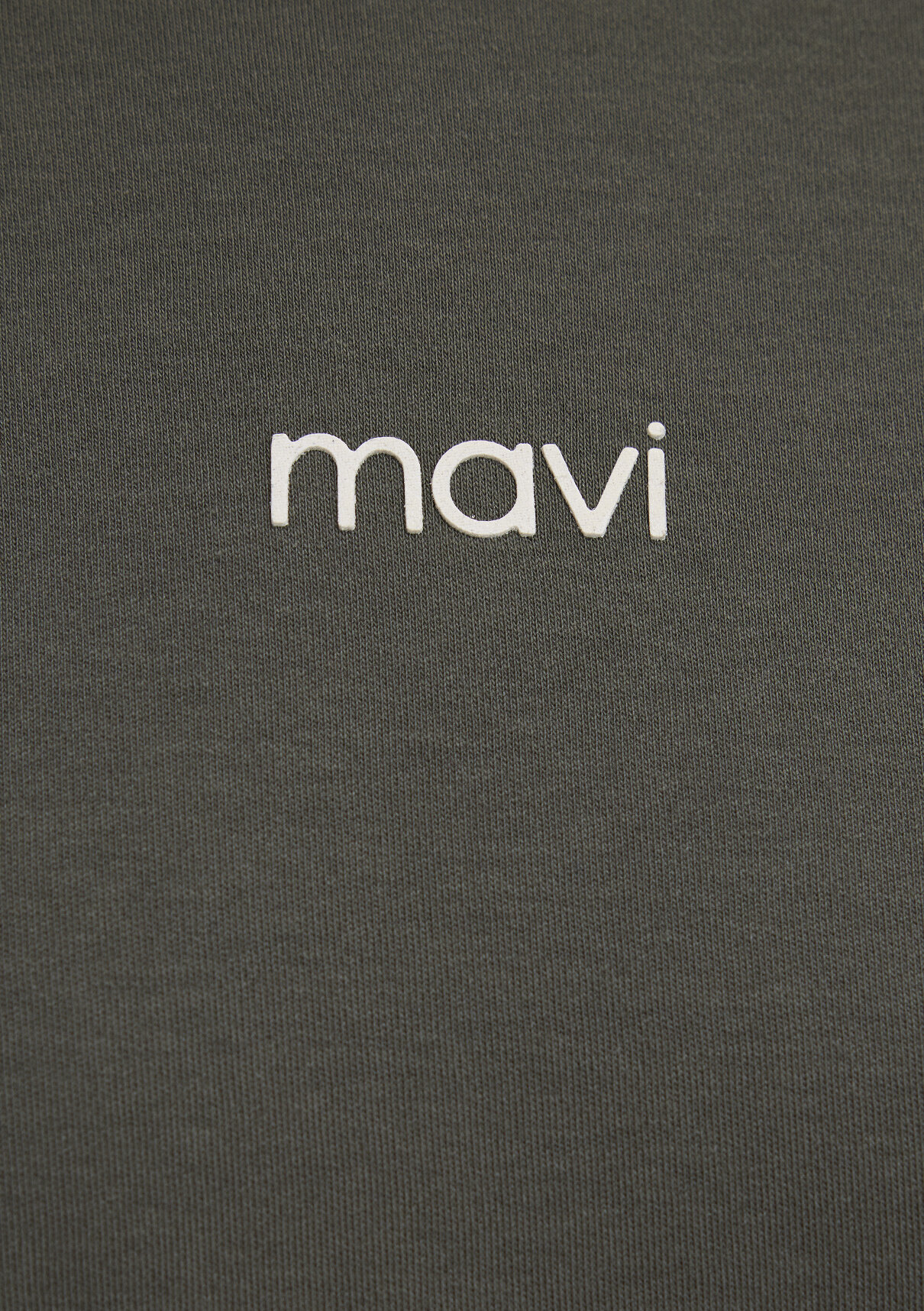 Mavi Logo Baskılı İnterlok Yeşil Tişört görsel 8