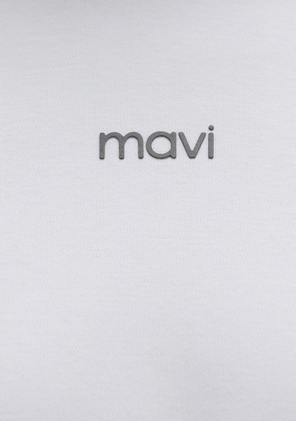 Mavi Logo Baskılı İnterlok Gri Tişört görsel 7