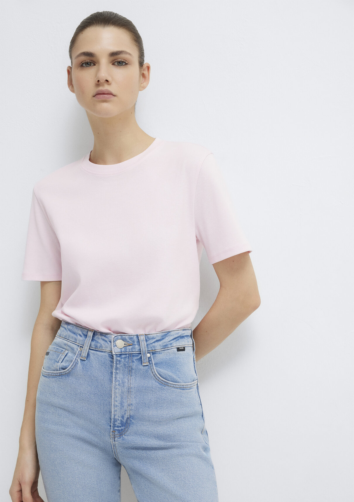 Mavi Pembe Basic Tişört