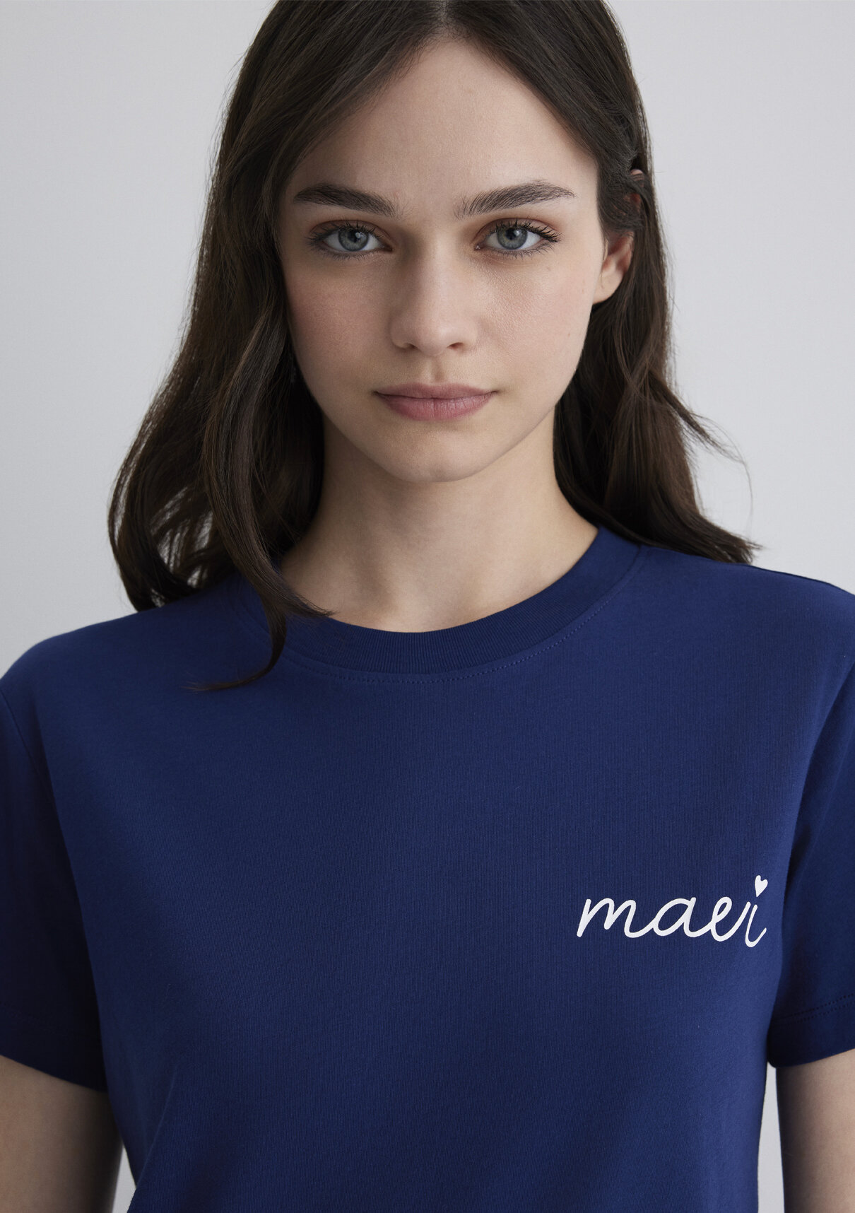 Mavi Logo Baskılı Lacivert Tişört görsel 6