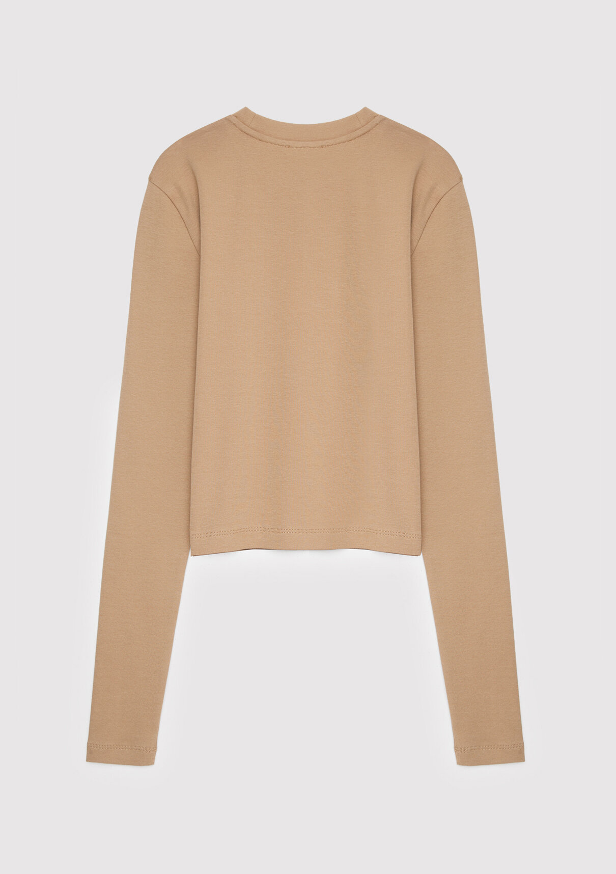 Mavi 2li Uzun Kollu Crop Basic Tişört görsel 7