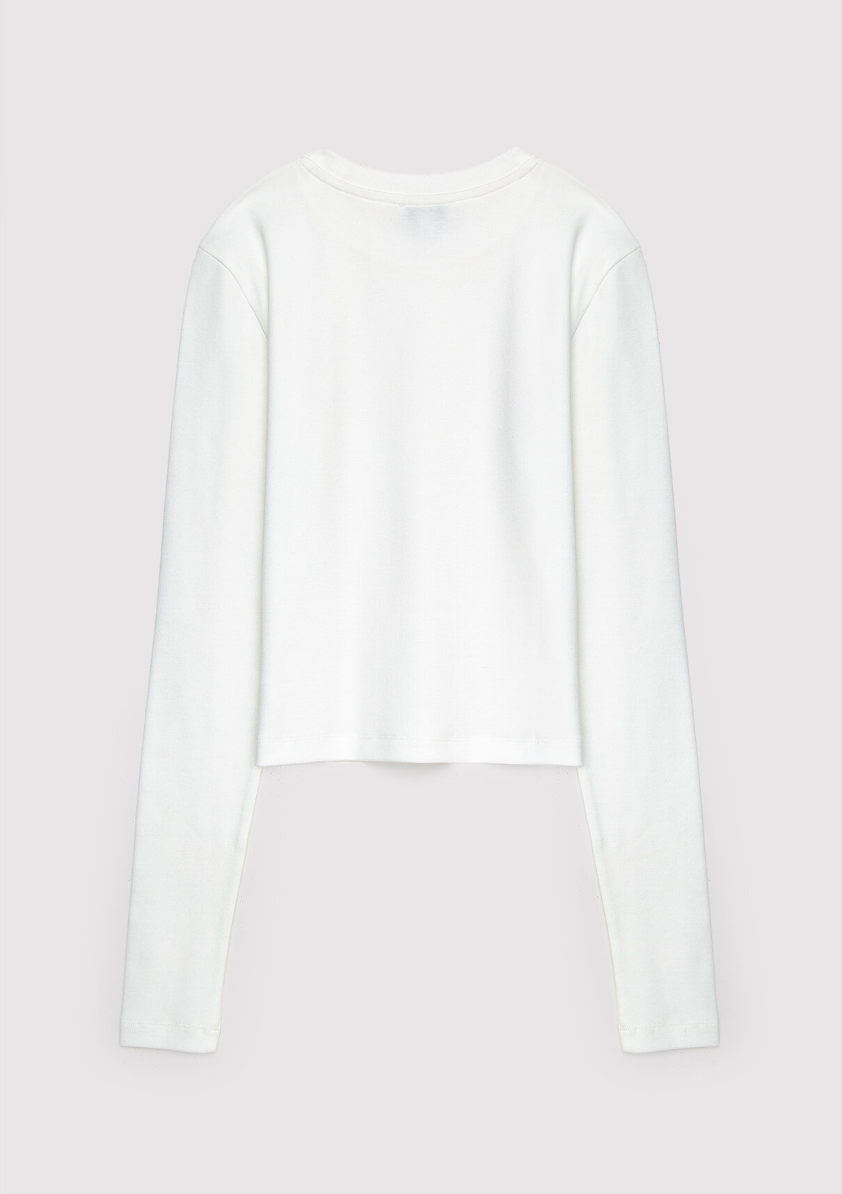 Mavi 2li Uzun Kollu Crop Basic Tişört görsel 7