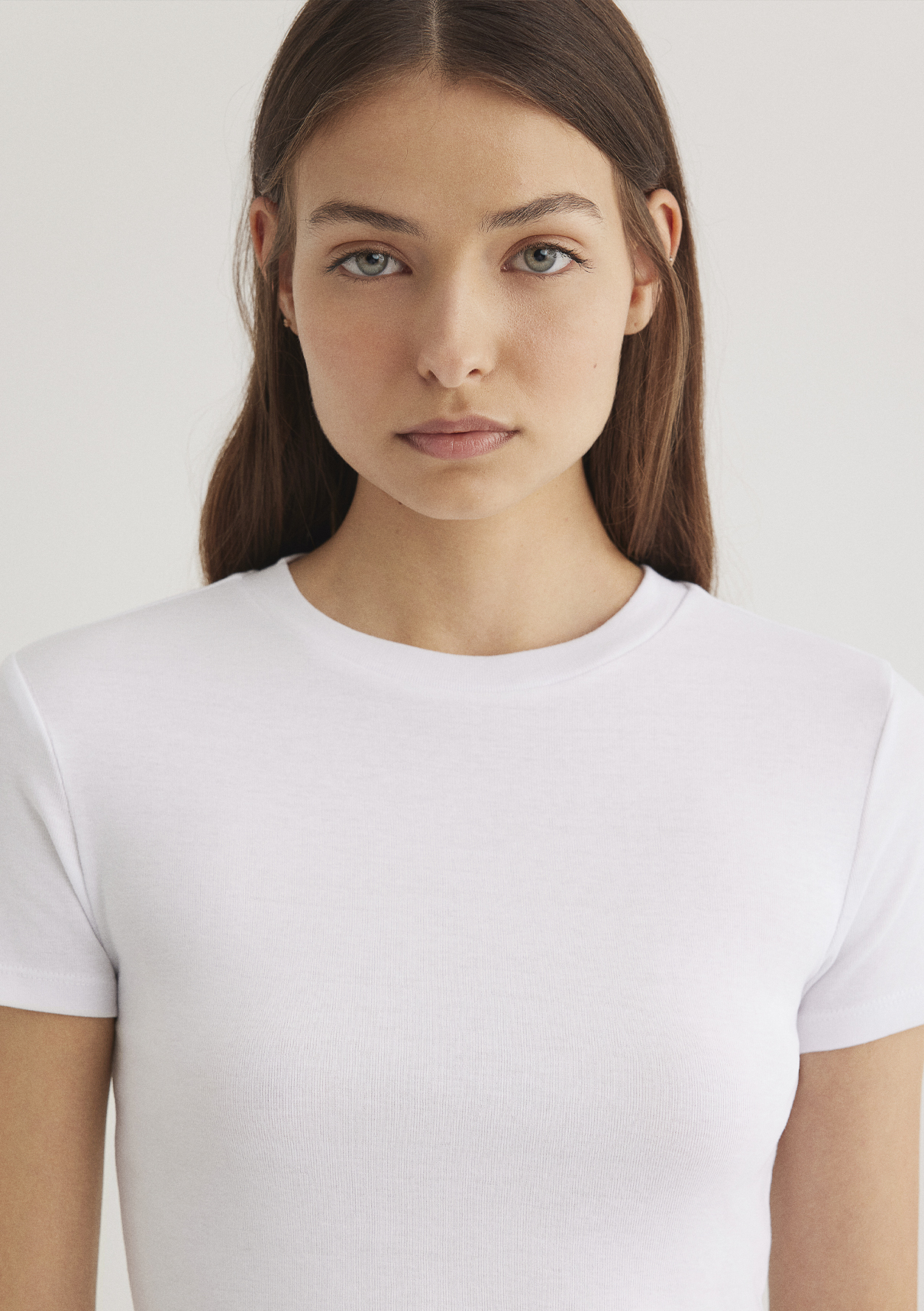 Mavi 2li Kadın Crop Basic Tişört görsel 8