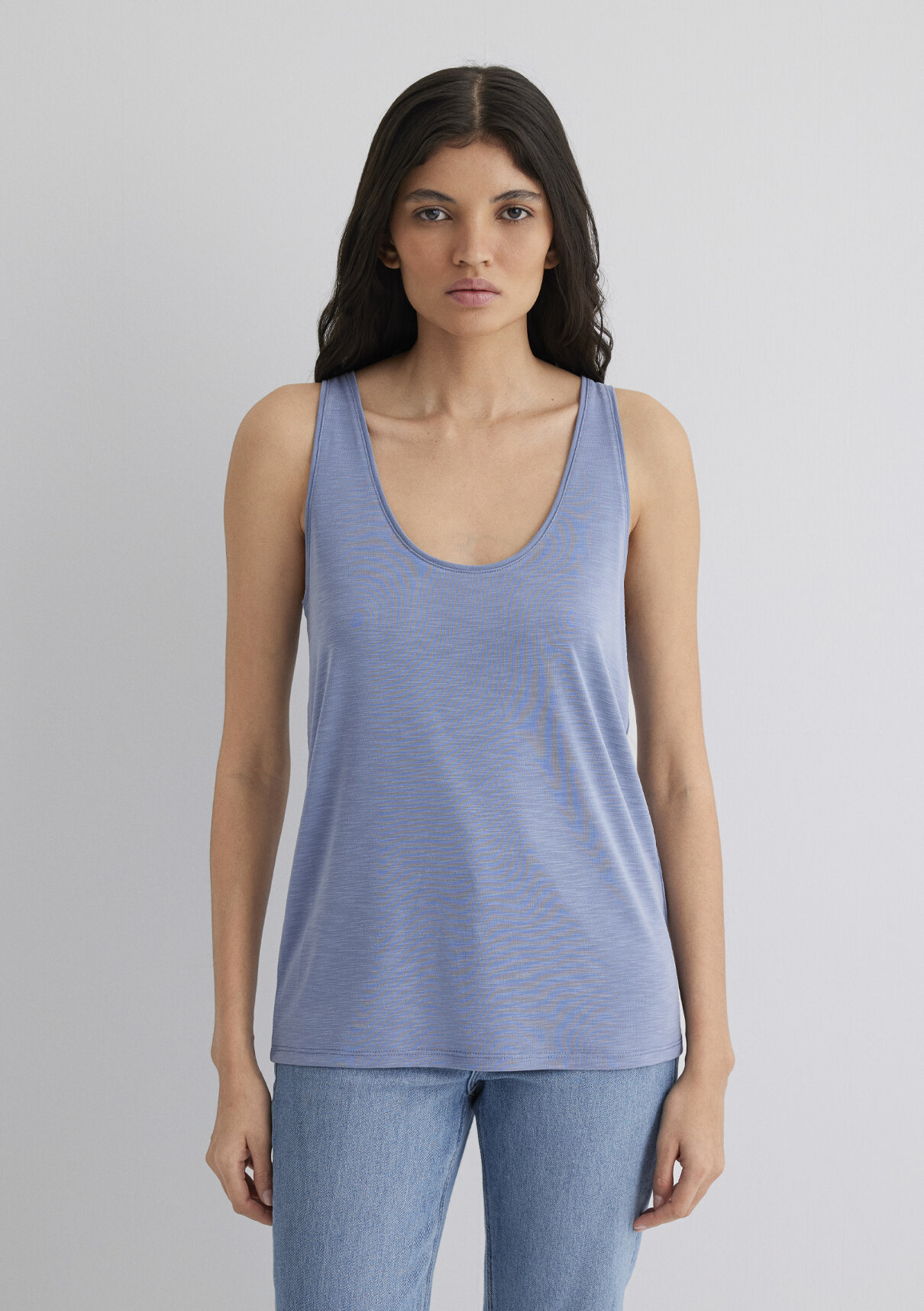 Mavi Soft-Premium Mavi (TENCEL™) Modal Karışımlı Atlet görsel 4