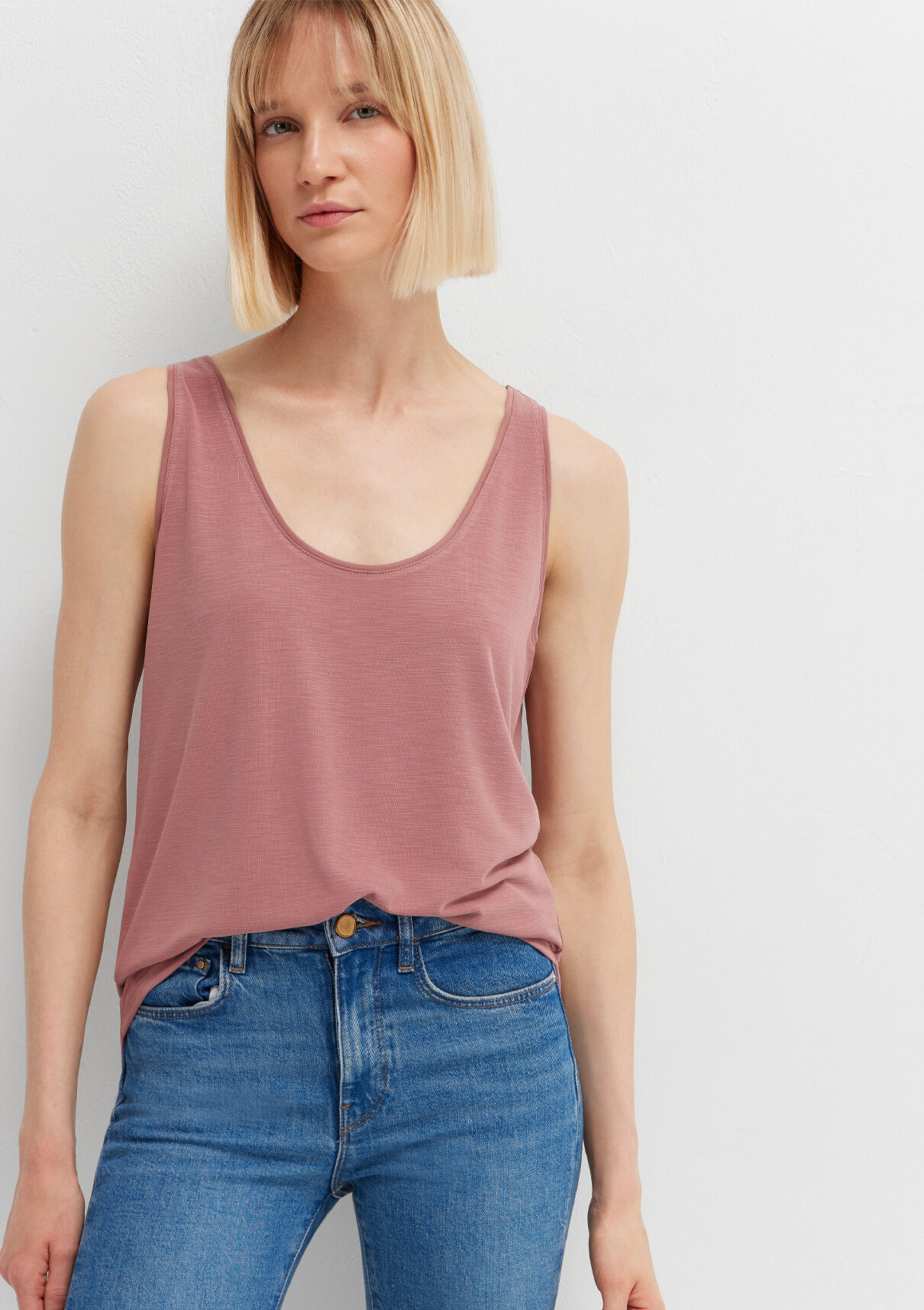 Mavi (Tencel TM) Modal Karışımlı Pembe Atlet görsel 2