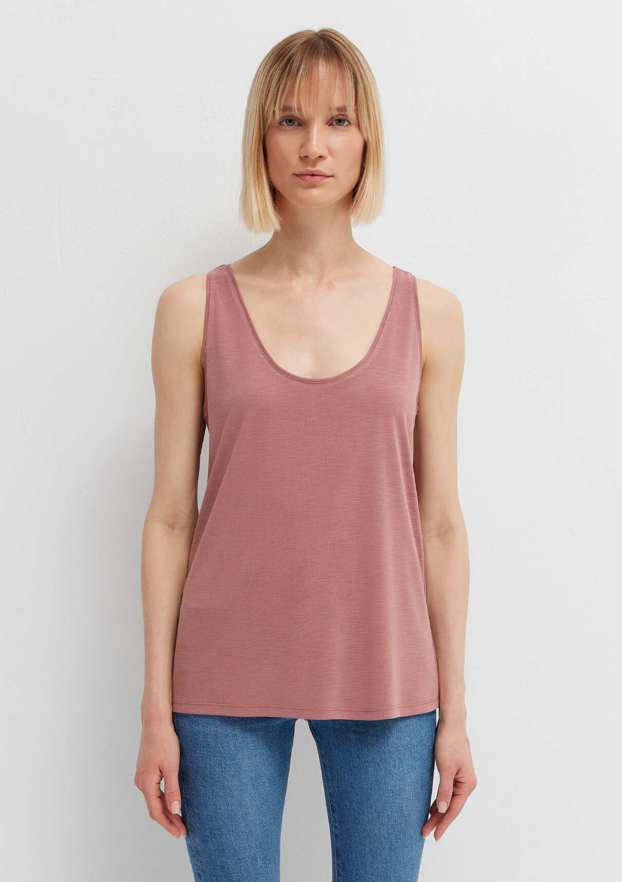 Mavi (Tencel TM) Modal Karışımlı Pembe Atlet görsel 4