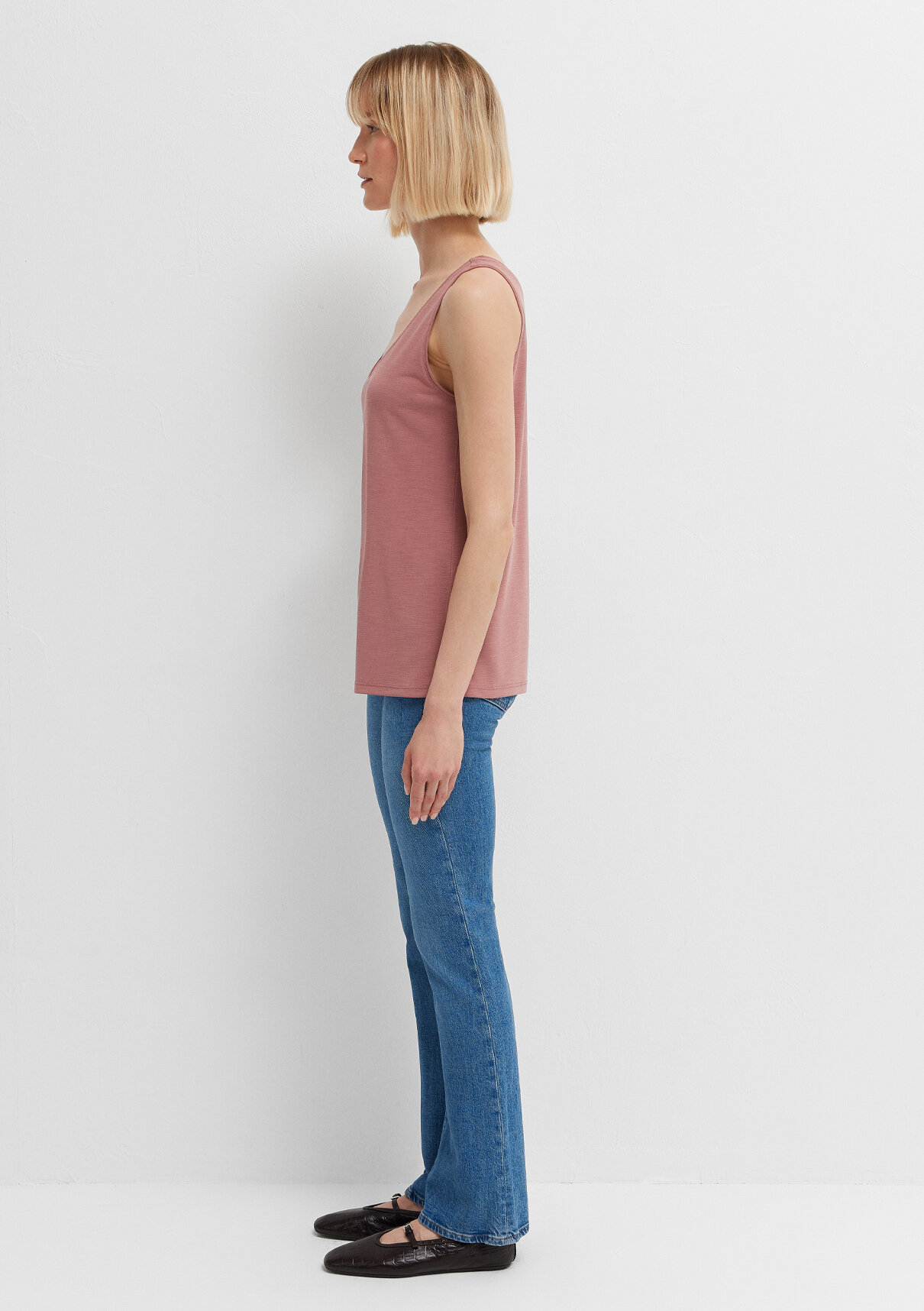 Mavi (Tencel TM) Modal Karışımlı Pembe Atlet görsel 5