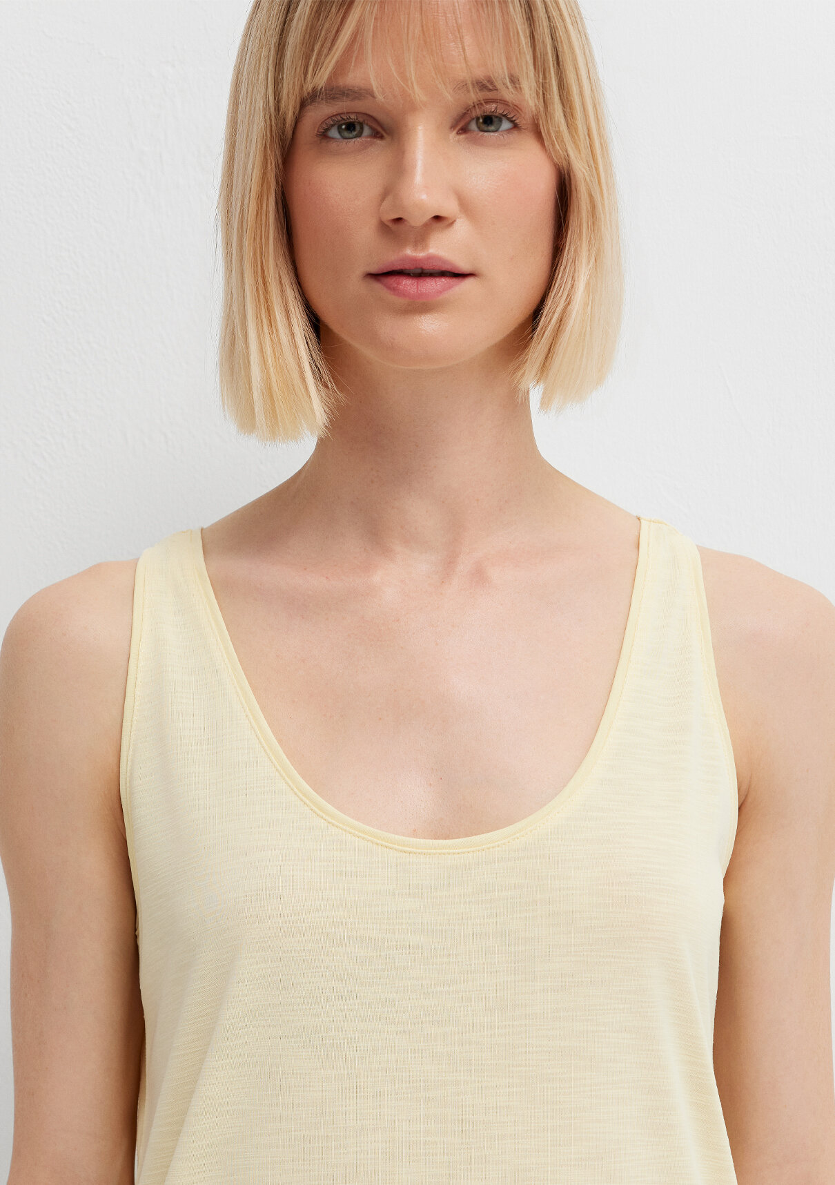 Mavi (Tencel™) Modal Karışımlı Sarı Atlet görsel 6
