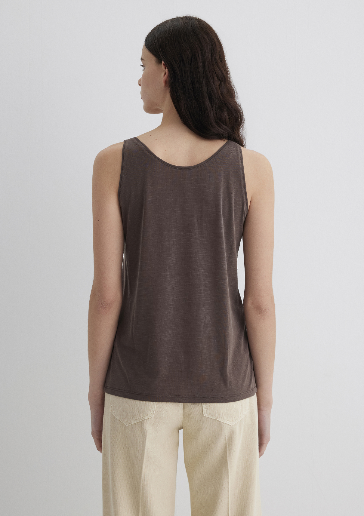 Mavi (Tencel™) Modal Karışımlı Kahverengi Atlet görsel 5