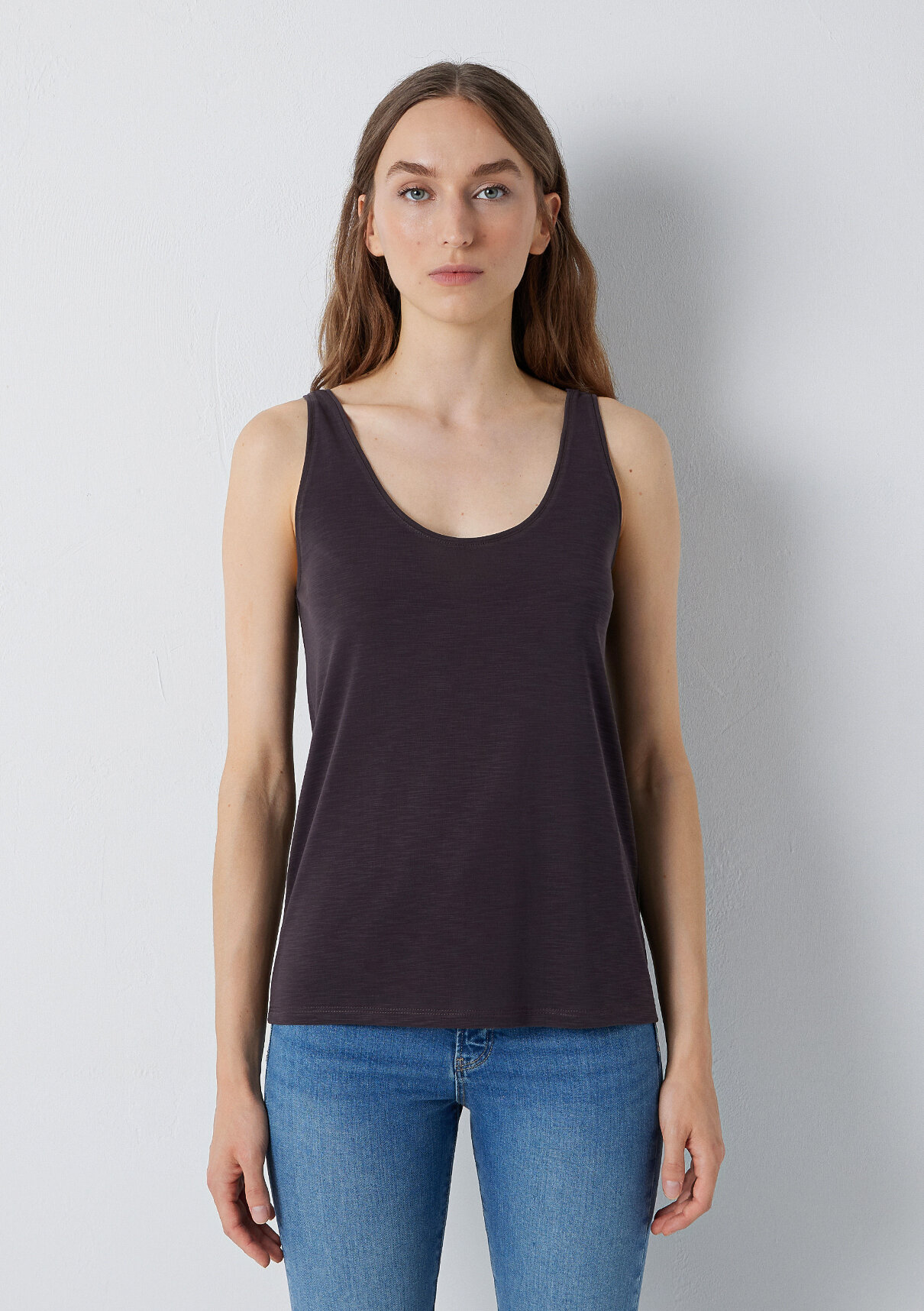 Mavi (Tencel™) Modal Karışımlı Kahverengi Atlet görsel 3
