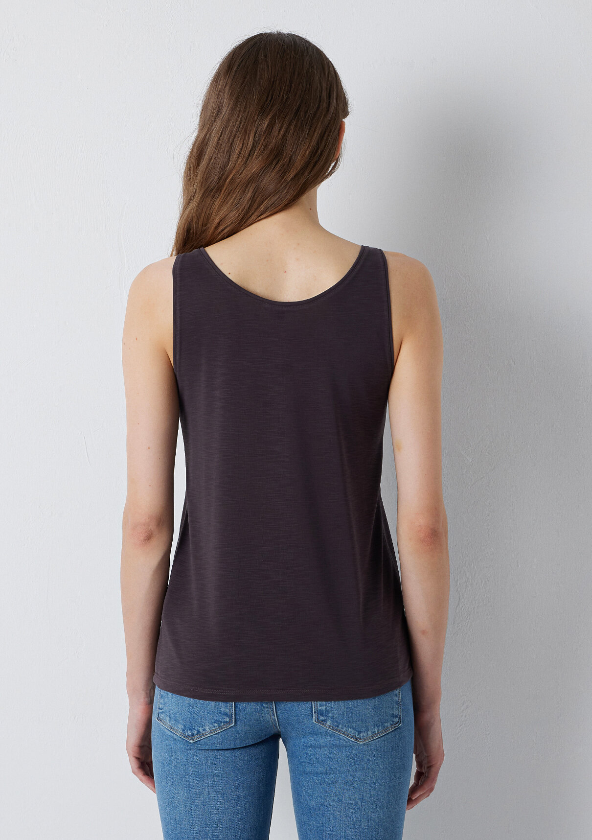Mavi (Tencel™) Modal Karışımlı Kahverengi Atlet görsel 5