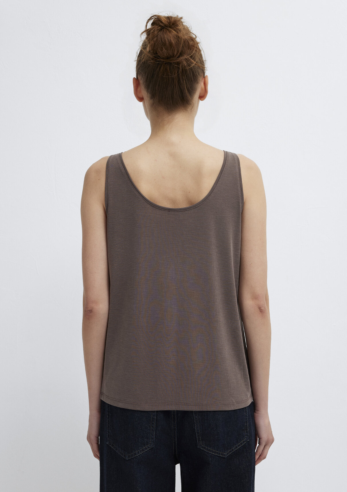 Mavi (Tencel™) Modal Karışımlı Kahverengi Atlet görsel 5